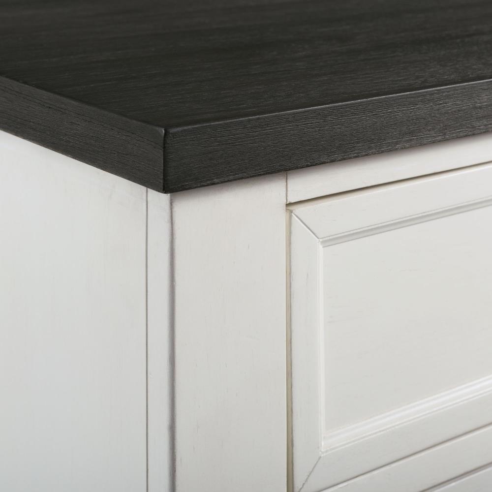 Picket House Furnishings Jamison Two Tone Server in White