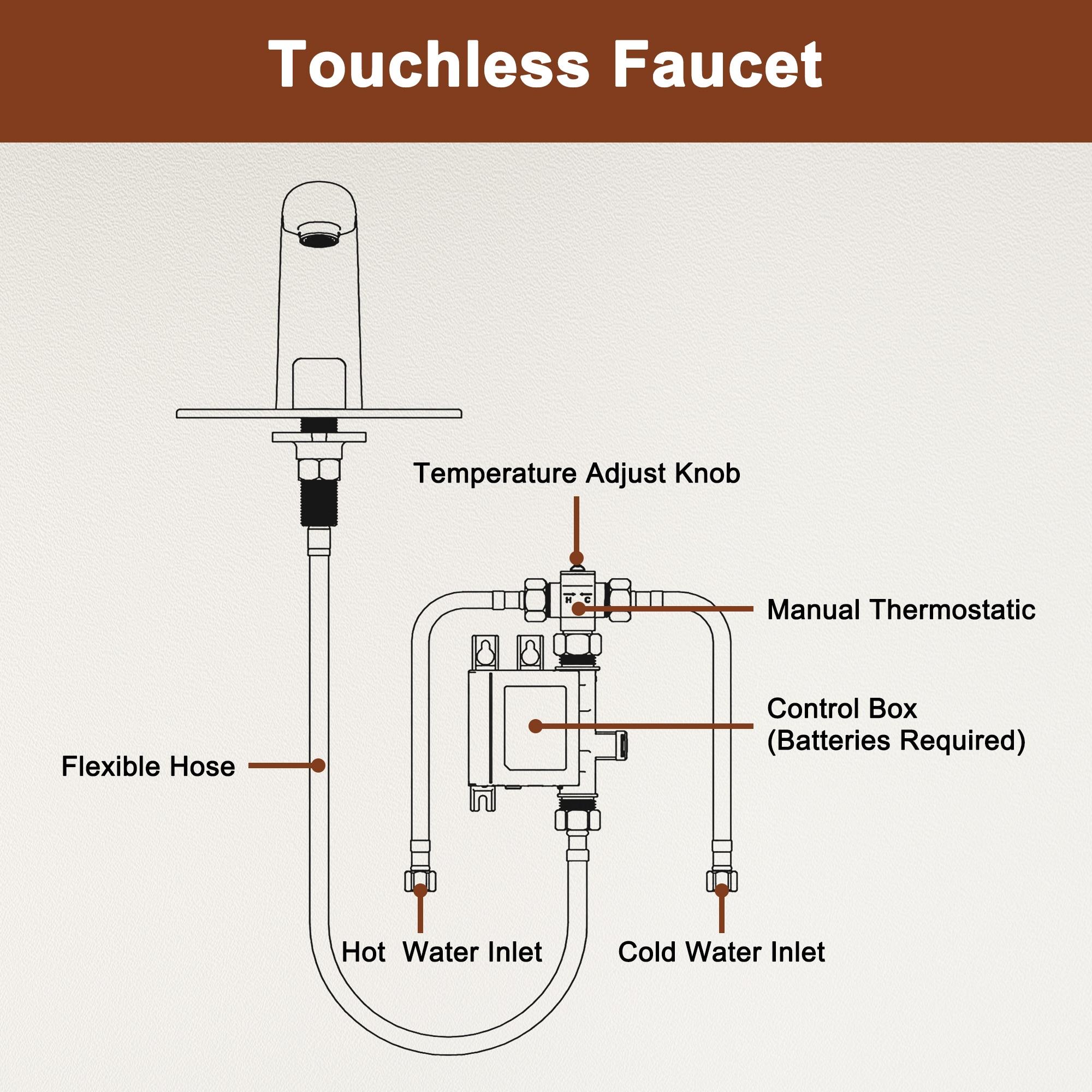 mondawe MD-S877BN Single-Hole Bathroom Faucet