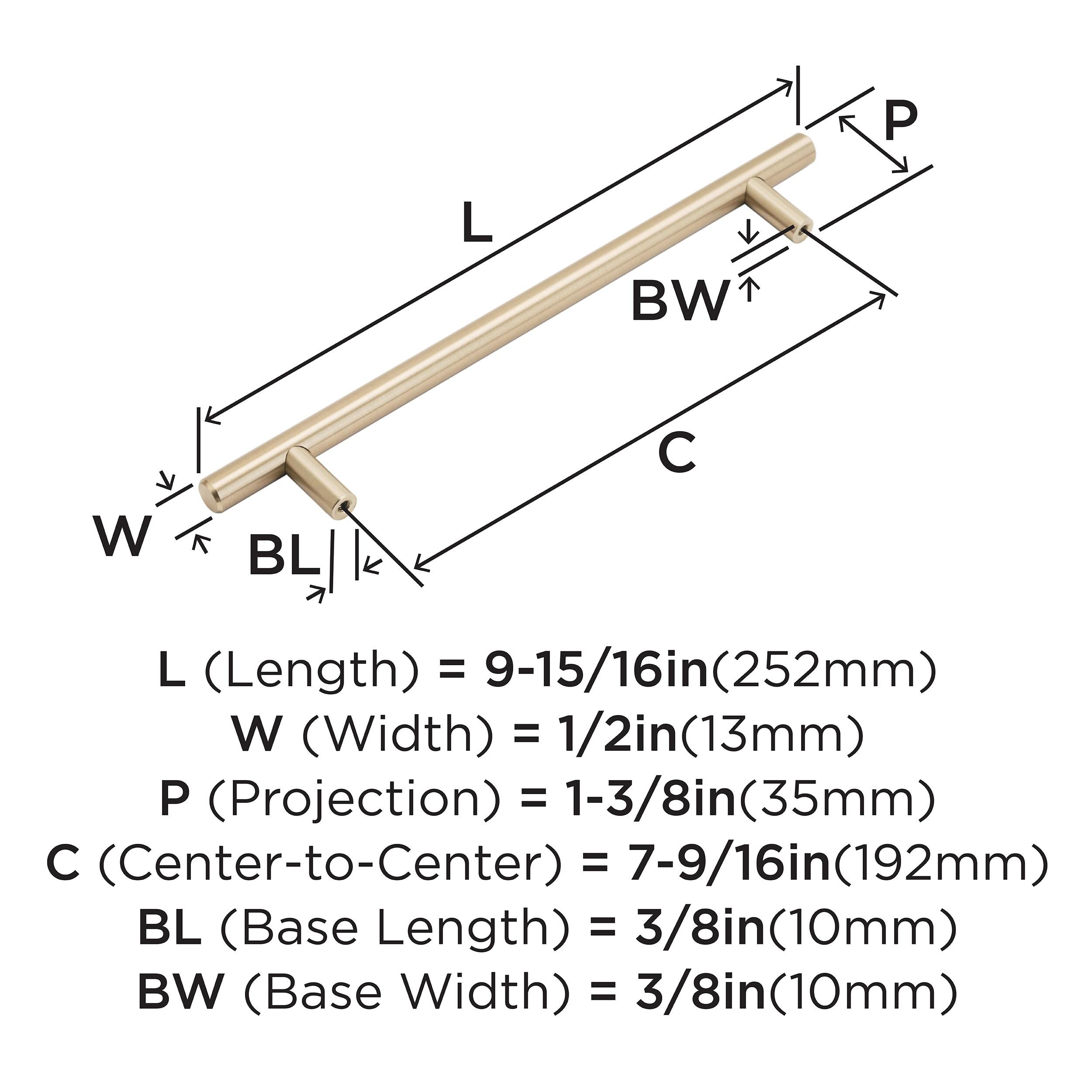 Bar Pulls 7.56" Center to Center Bar Pull