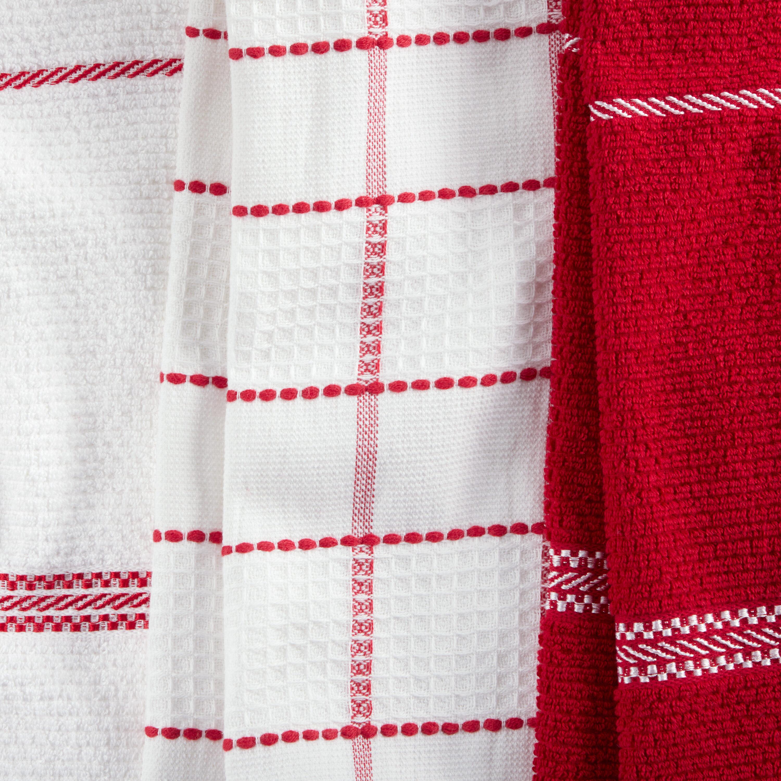 Martha Stewart Martha Stewart Modern Waffle Kitchen Towel Set 6-Pack, Linen, 16"x28" (Set of 6)