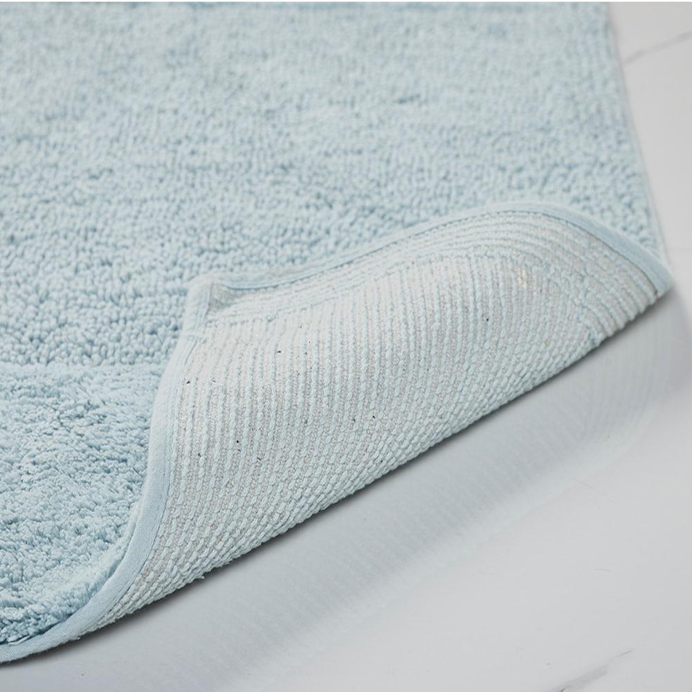 Better Trends Granada 100% Cotton Tufted Non-Slip Backing Bath Rug Set 3 PC (17" x 24" | 24" x 40" | 20" x 20") - Blue