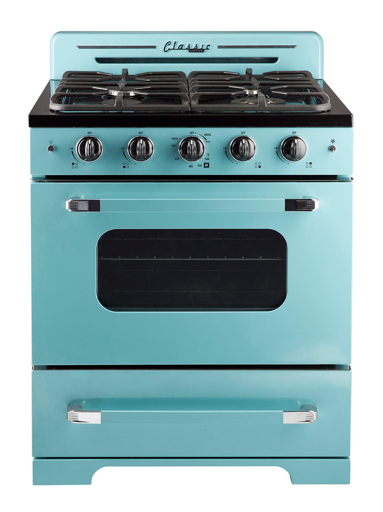 Unique Appliances Classic Retro 30" 4 burner 3.9 cu. ft. Freestanding Gas Range with Convection Oven UGP-30CR T