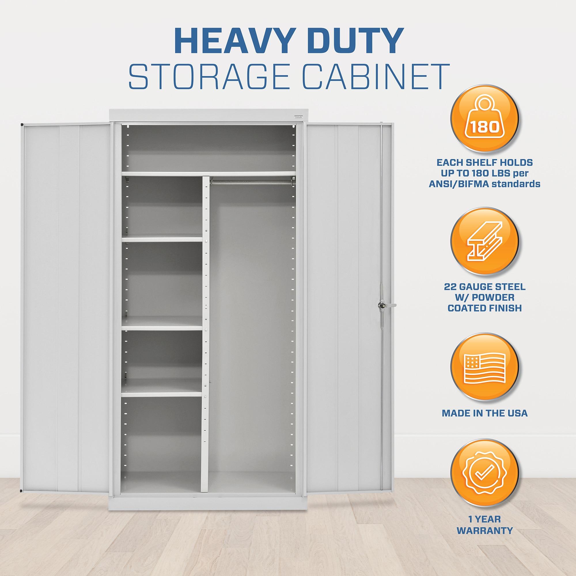 Classic Plus Sandusky Lee Classic 36" L x 18" W x 72" H Steel Garage Storage Cabinet by Sandusky
