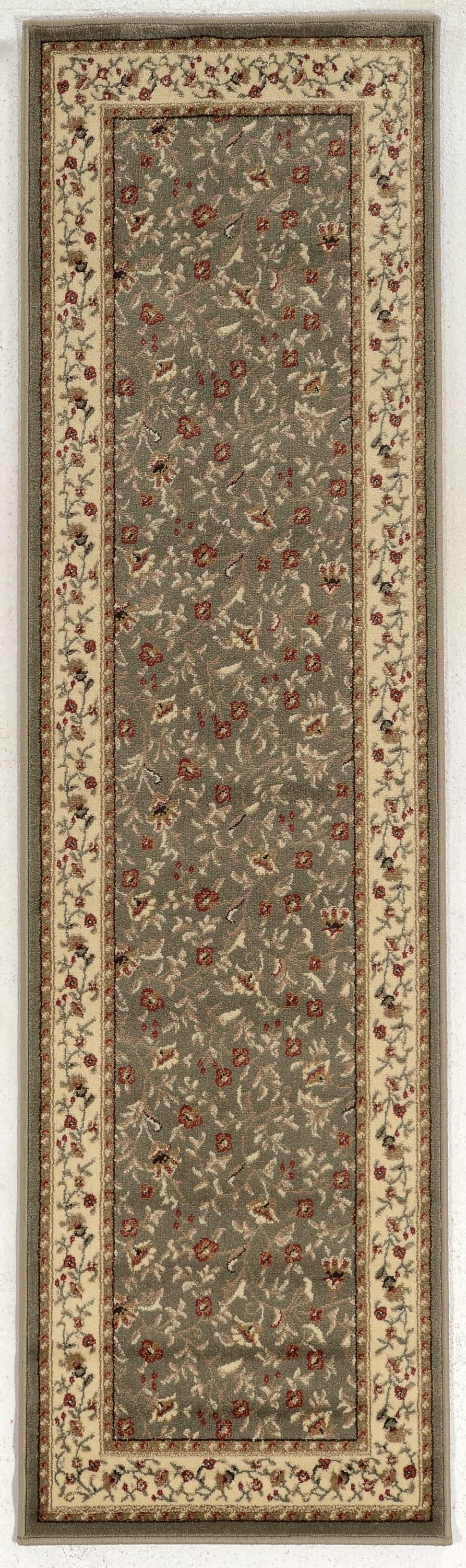 Radici Usa Como Area Rug 1593 Sage Italian Bordered 2' 2" x 7' 7" Rectangle