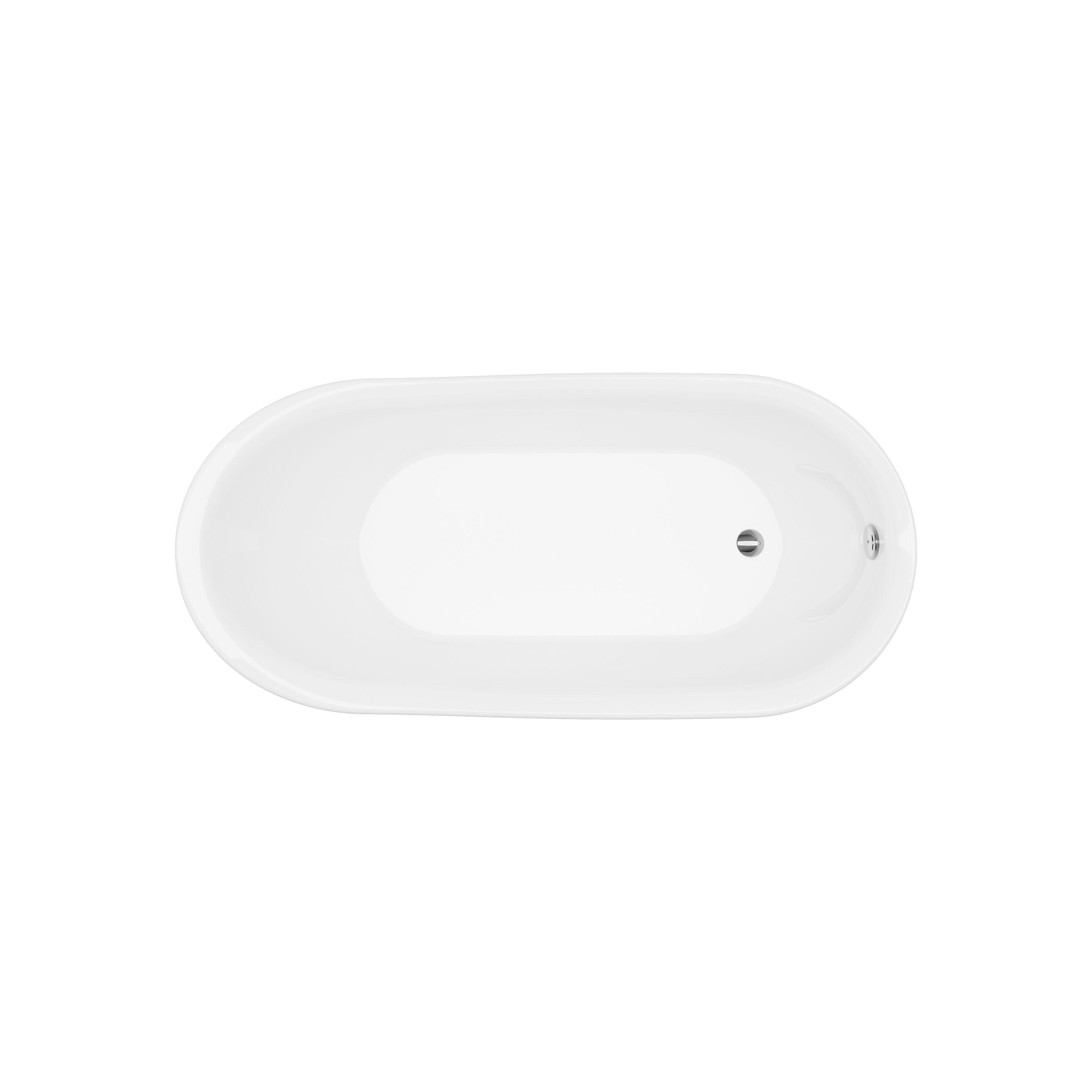 A&E Bath & Shower BT-770-NF 68 in. Axel-No Faucet Freestanding Bathtub