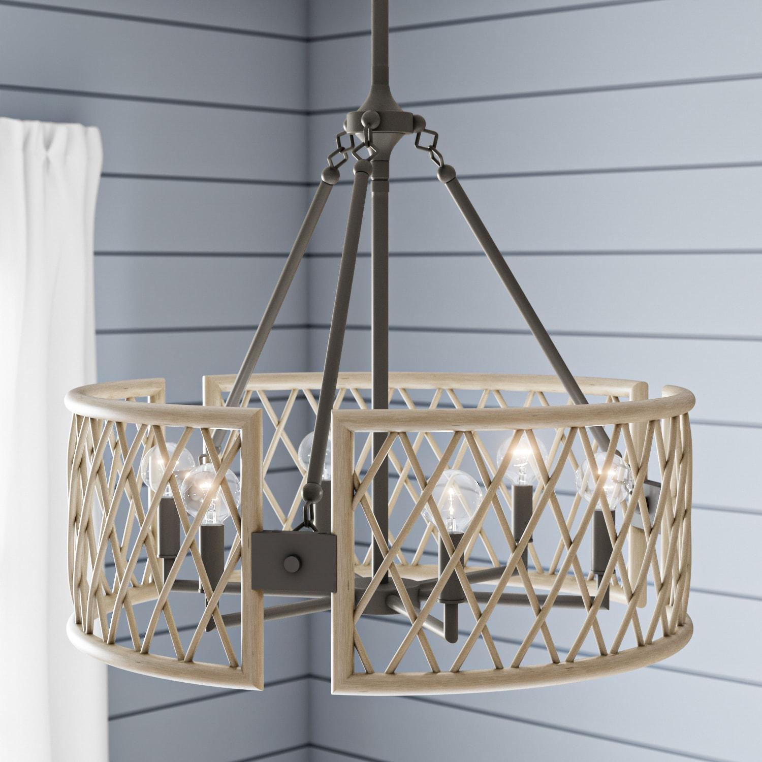 Kichler Lighting - Six Light Chandelier - Chandelier Round Pendant - Rustic