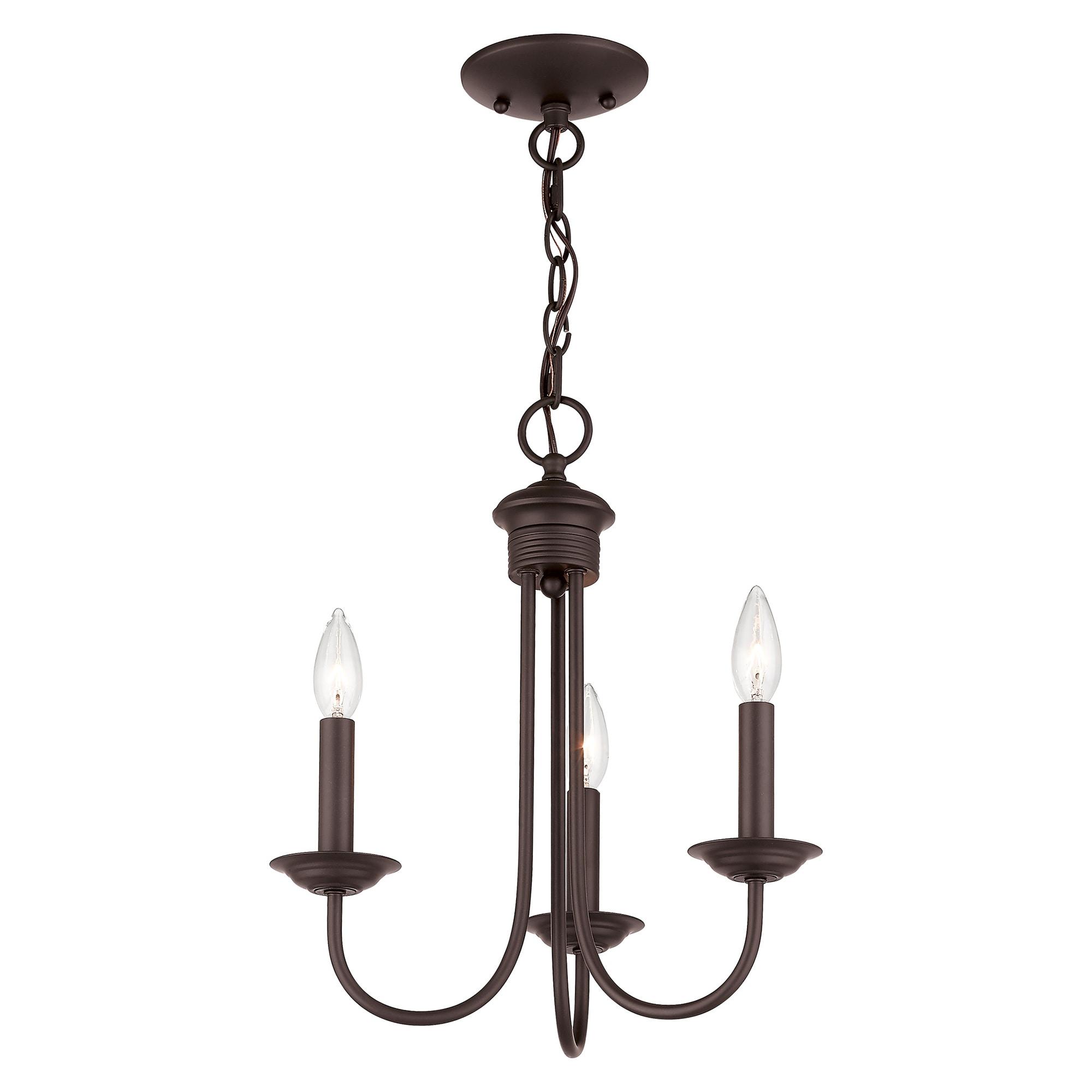 Livex Lighting Estate 3 - Light Chandelier in  Bronze
