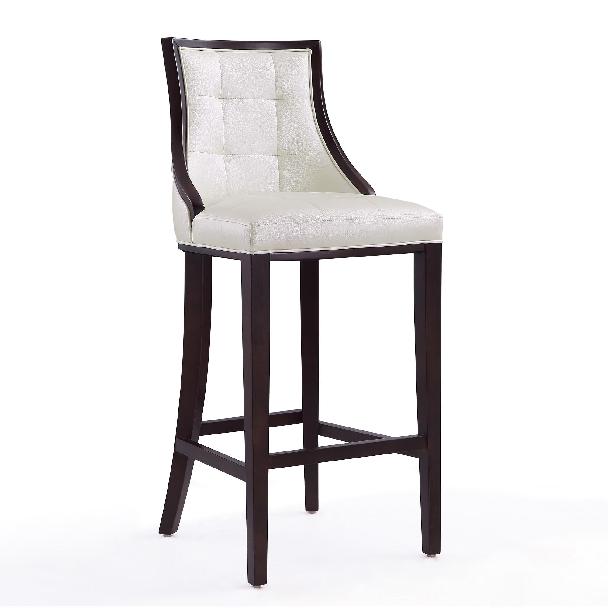 Set of 3 Fifth Avenue 31.5" Beech Wood Barstools with Footrest - Manhattan Comfort