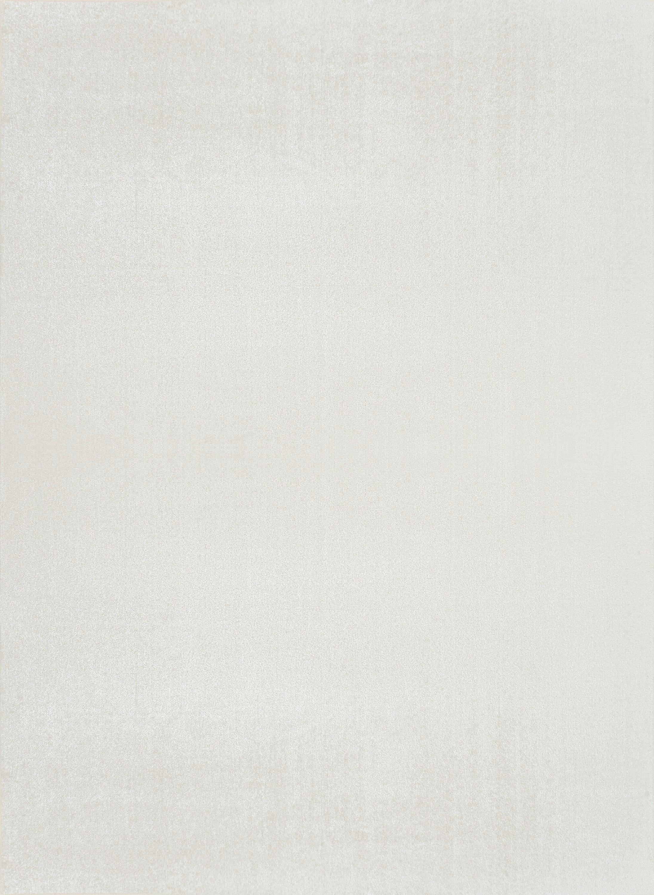 JONATHAN Y Twyla Classic Solid Low-Pile Machine-Washable Cream 4 ft. x 6 ft. Area Rug
