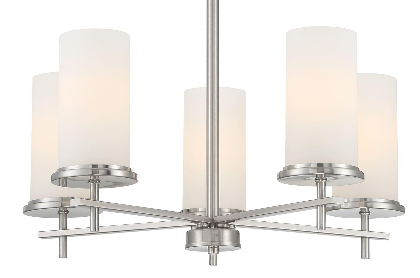 5 Light Chandelier-Brushed Nickel Finish    -Traditional Installation Minka Lavery 4095-84