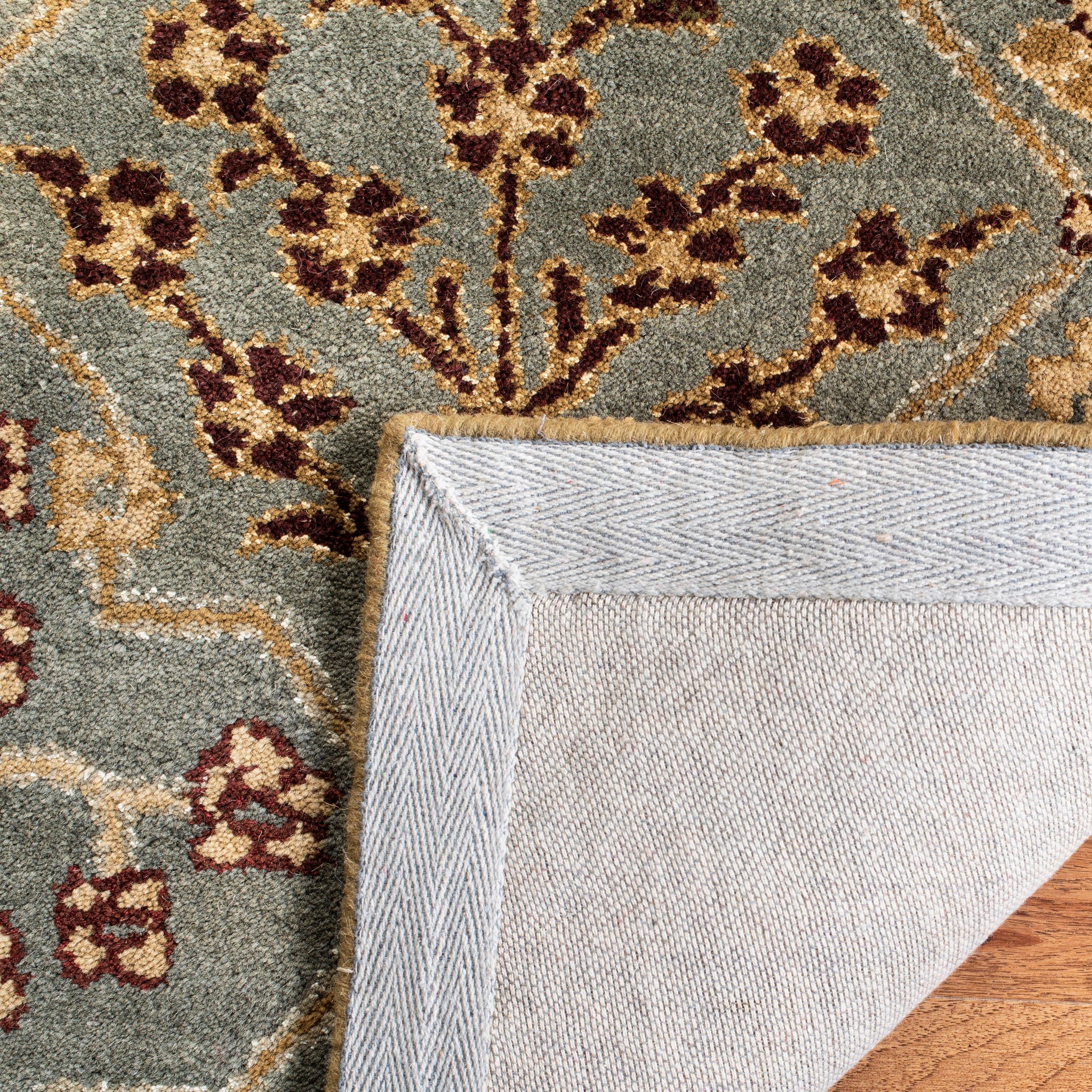 Antiquity AT613 Hand Tufted Runner Rug - Light Blue/Gold - 2'3"x8' - Safavieh.