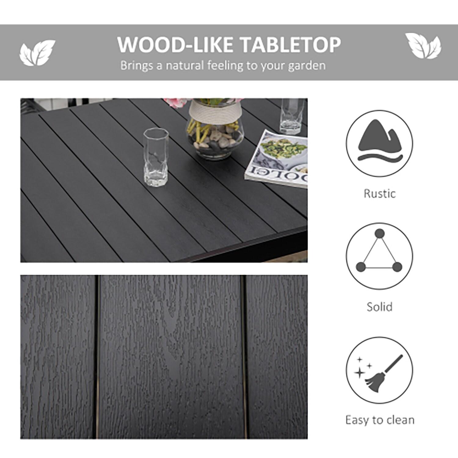 Outsunny Rectangular Outdoor Dining Table