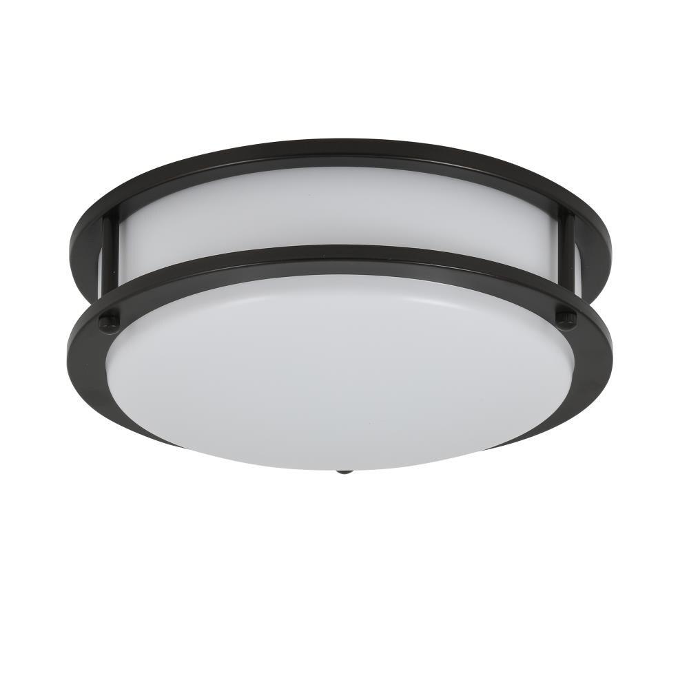 Contemporary 10'' Oil Rubbed Bronze LED Flush Mount Ceiling Light