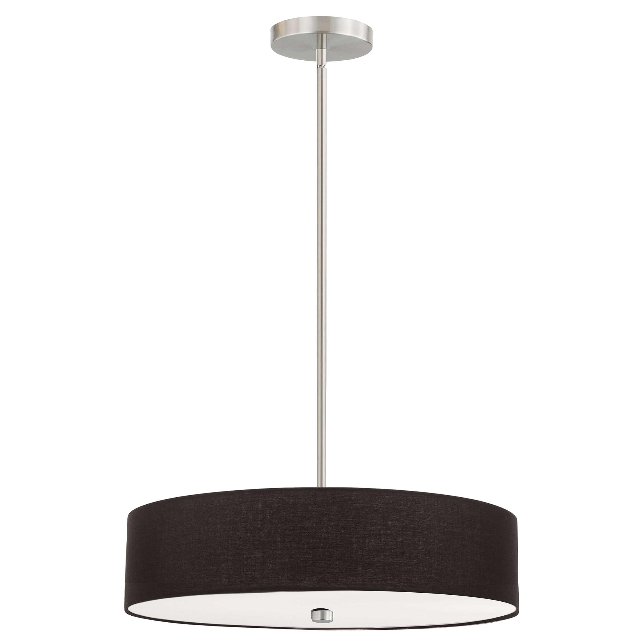Dainolite 4LT Incandescent Pendant SC w/ Black Shade