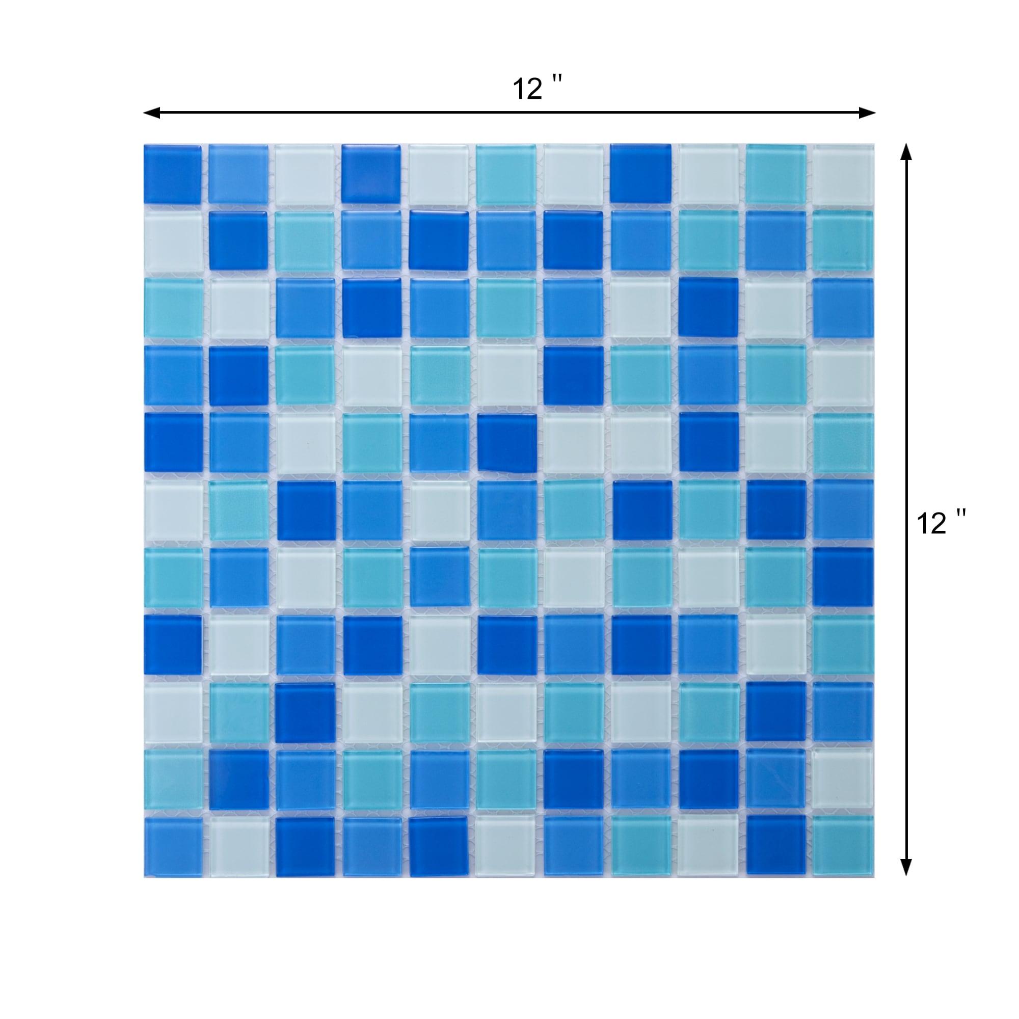 WS Tiles® 1" x 1" Straight Edge Glass Mosaic Tile