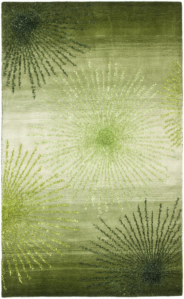 Soho SOH712 Hand Tufted Area Rug - Green/Multi - 3'6"x5'6" - Safavieh.