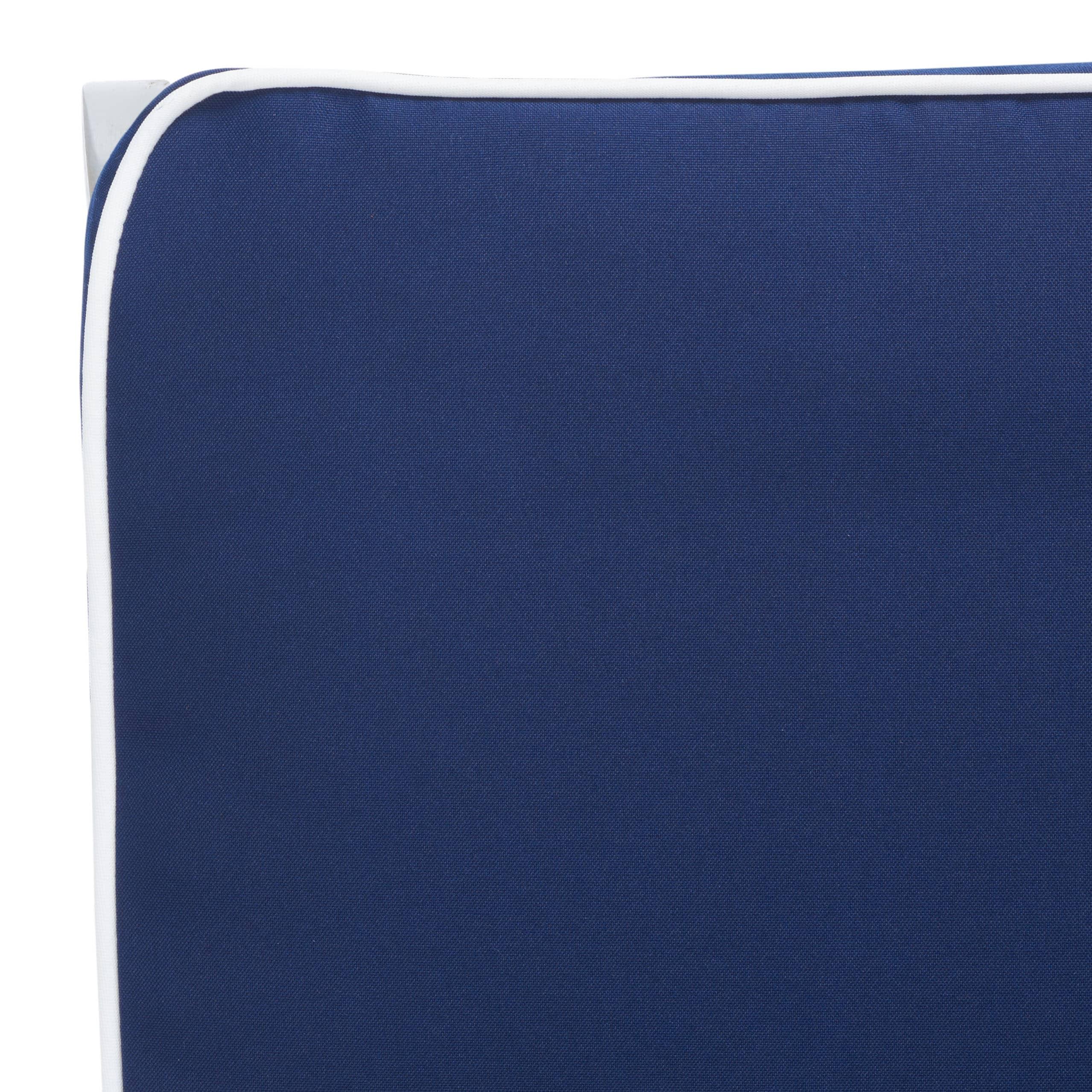Palmdale Lounge Chair - Outdoor - PAT7015 - Grey/Navy -Safavieh
