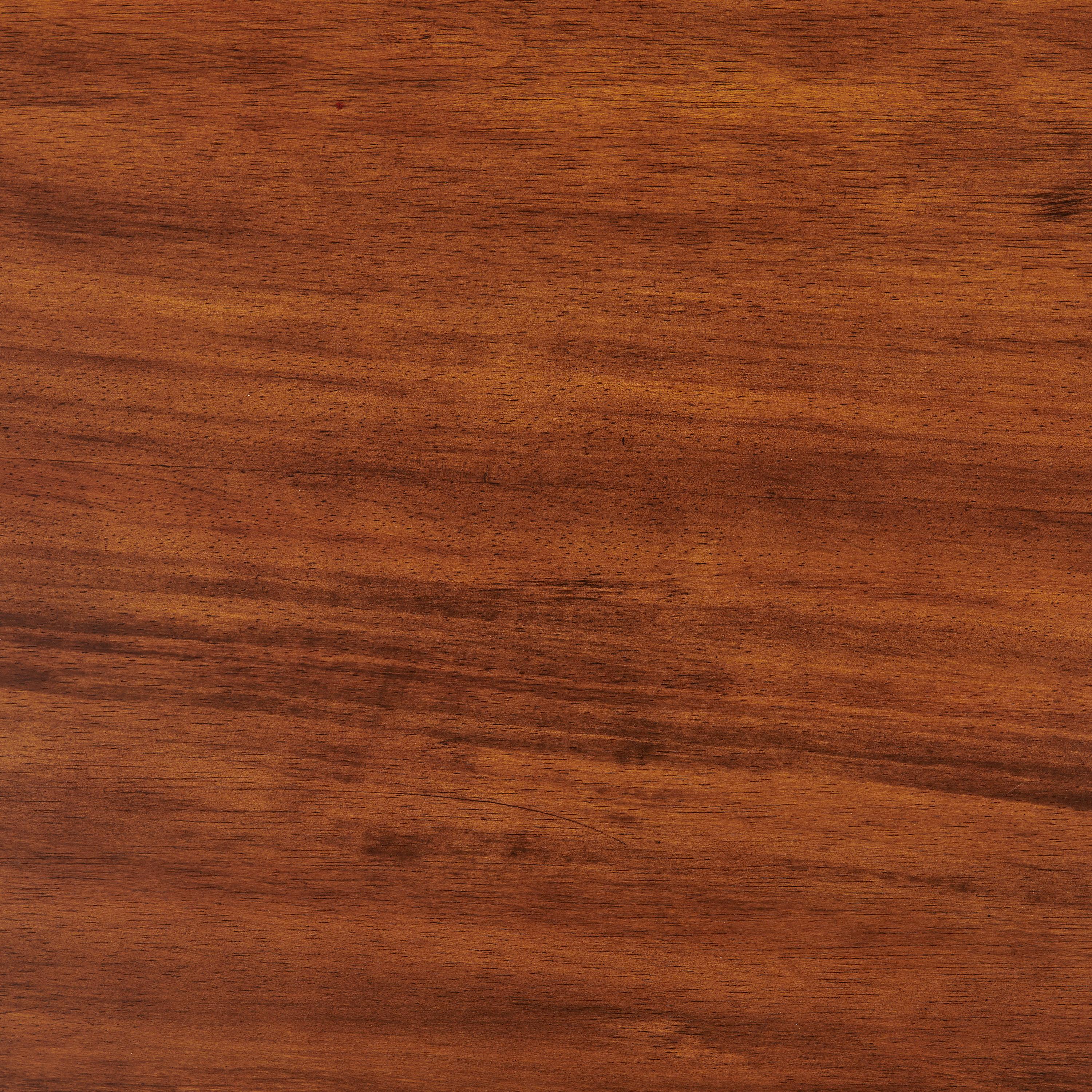 Monterey Oval Mid Century Modern Wood Coffee Table Chestnut: Tapered Legs, Floating Shelf - Alaterre Furniture