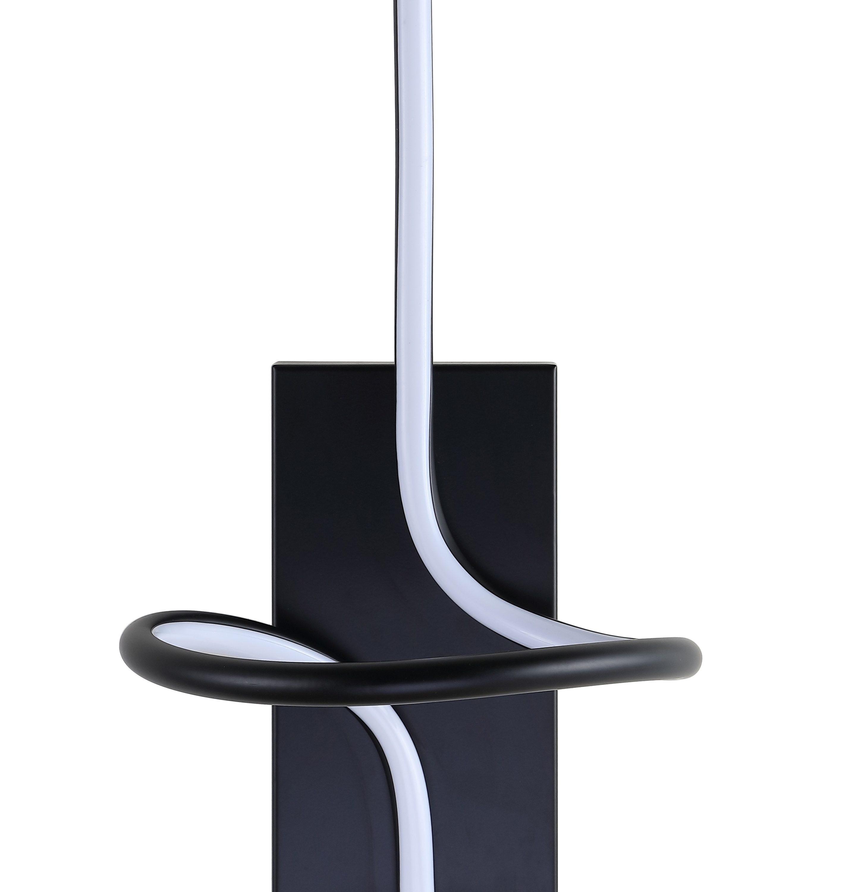 Sketch 9" Minimalist Metal Integrated LED Vanity Light Sconce, Black