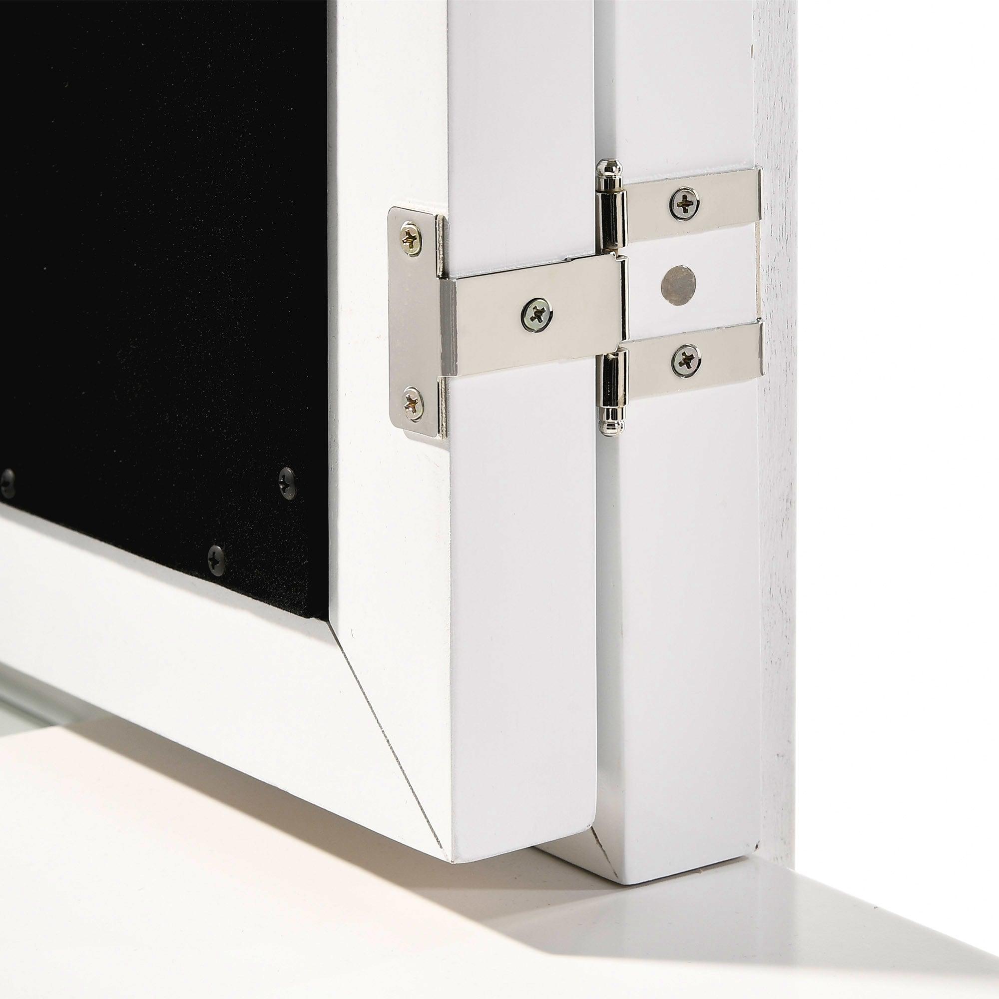 Picket House Furnishings Charlotte Vanity Set with USB in White