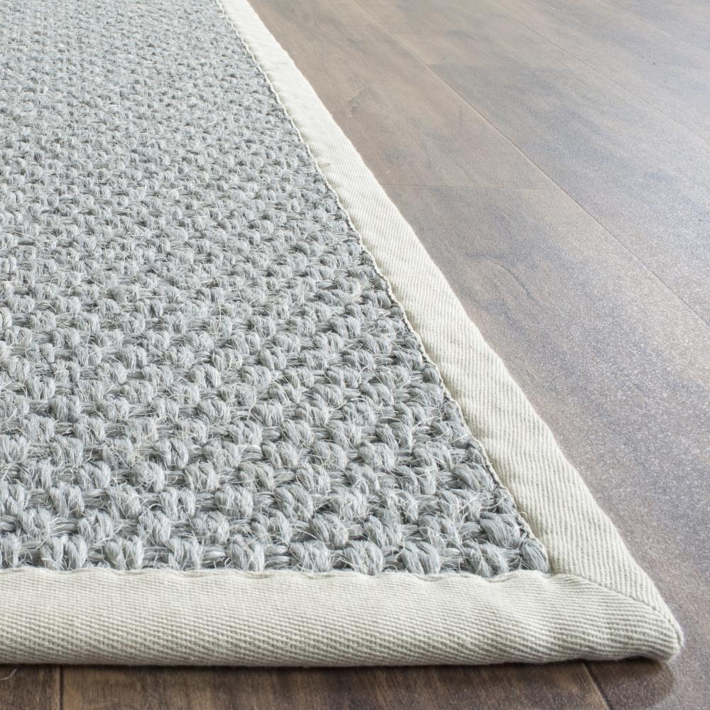Natural Fiber NF463 Power Loomed Area Rug - Silver/Grey - 5'x8' - Safavieh.