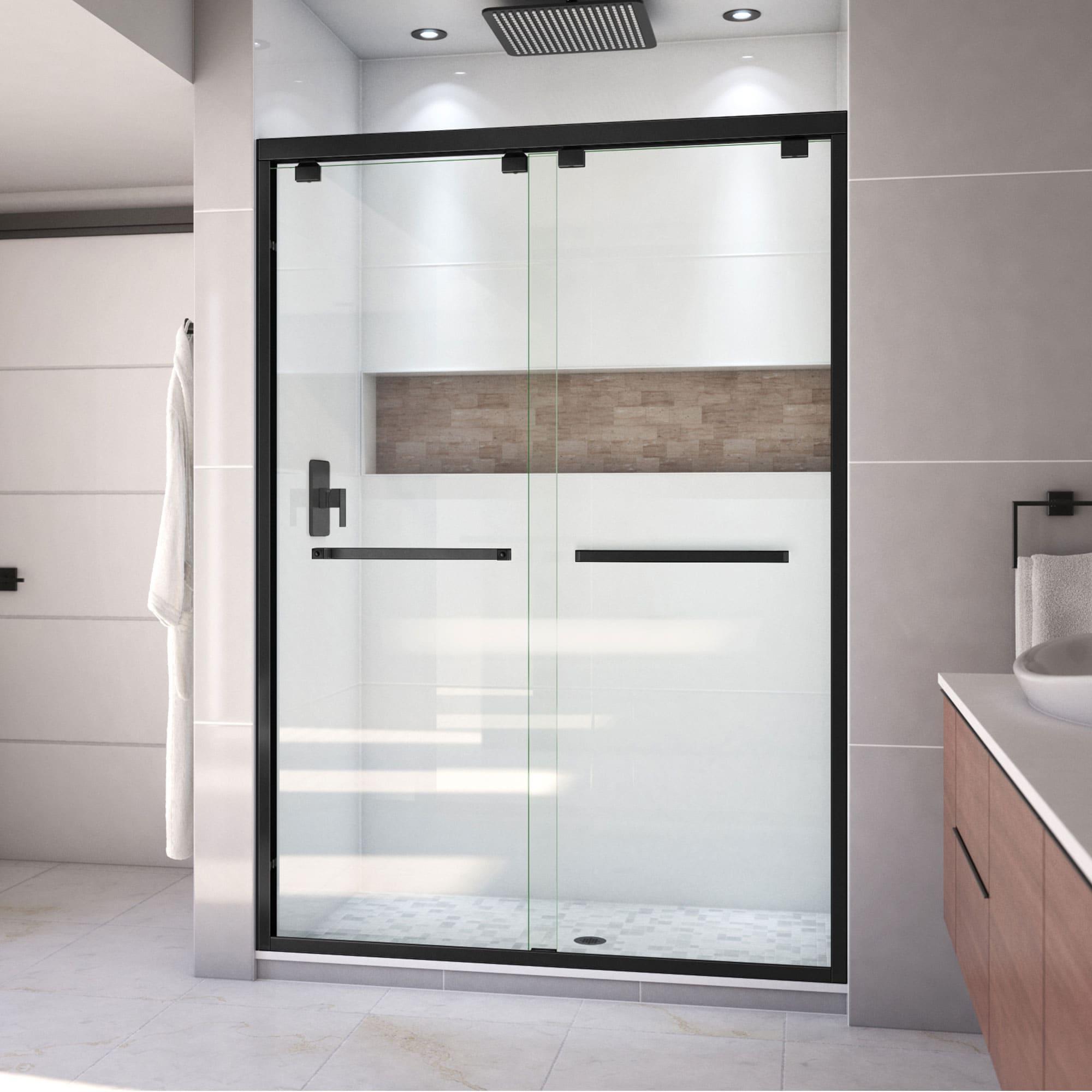 Encore 50" W x 76" H Bypass Frameless Shower Door with ClearMax™ Technology