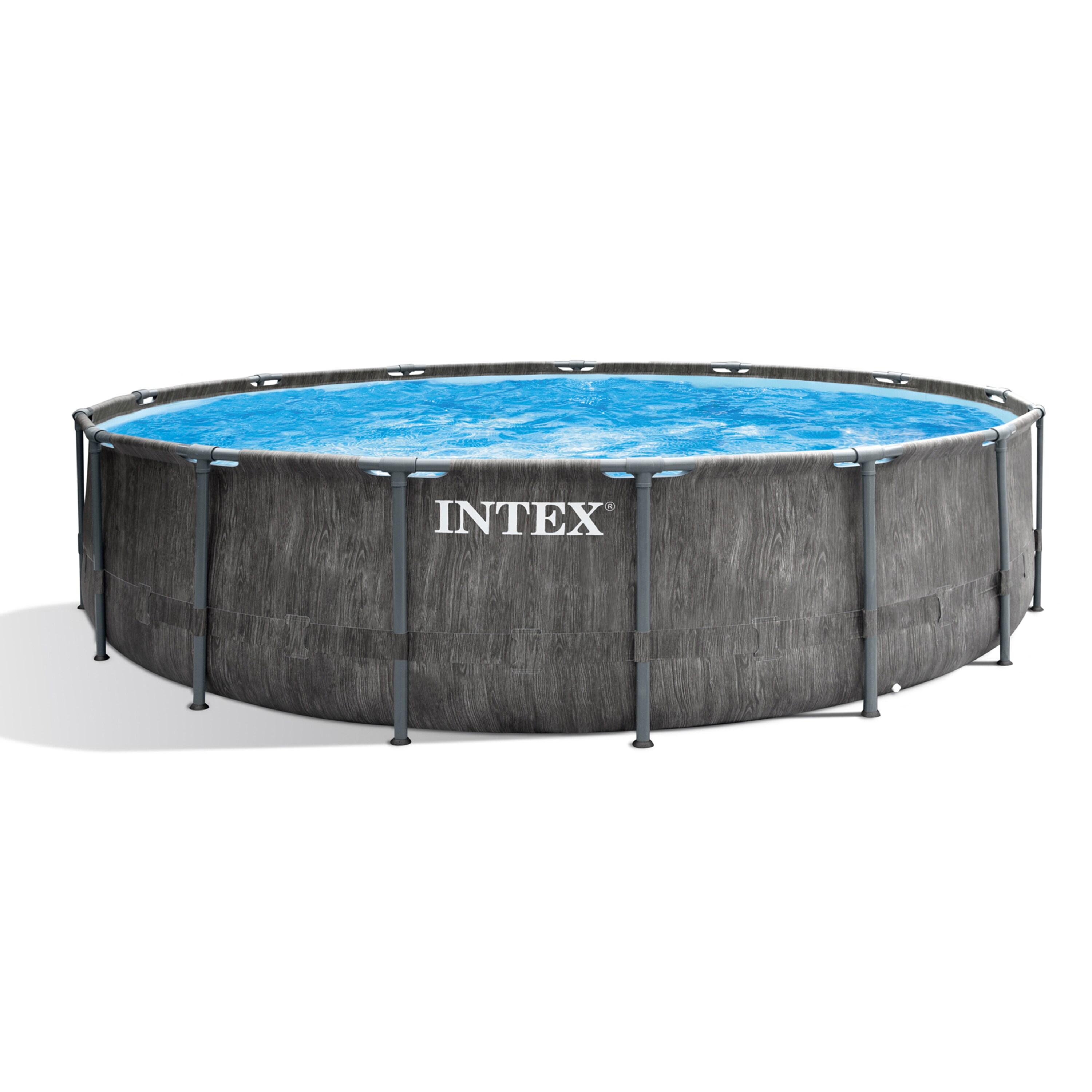 Intex 15FT X 48IN GREYWOOD PRISM FRAME PREMIUM POOL SET