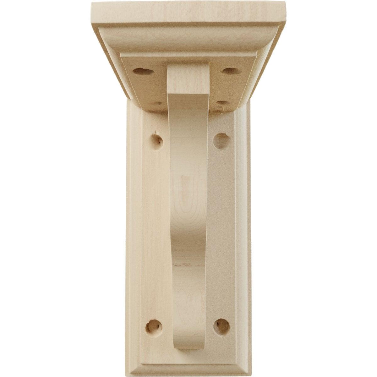 Hamilton 7" Natural Rubberwood Traditional Corbel Bracket