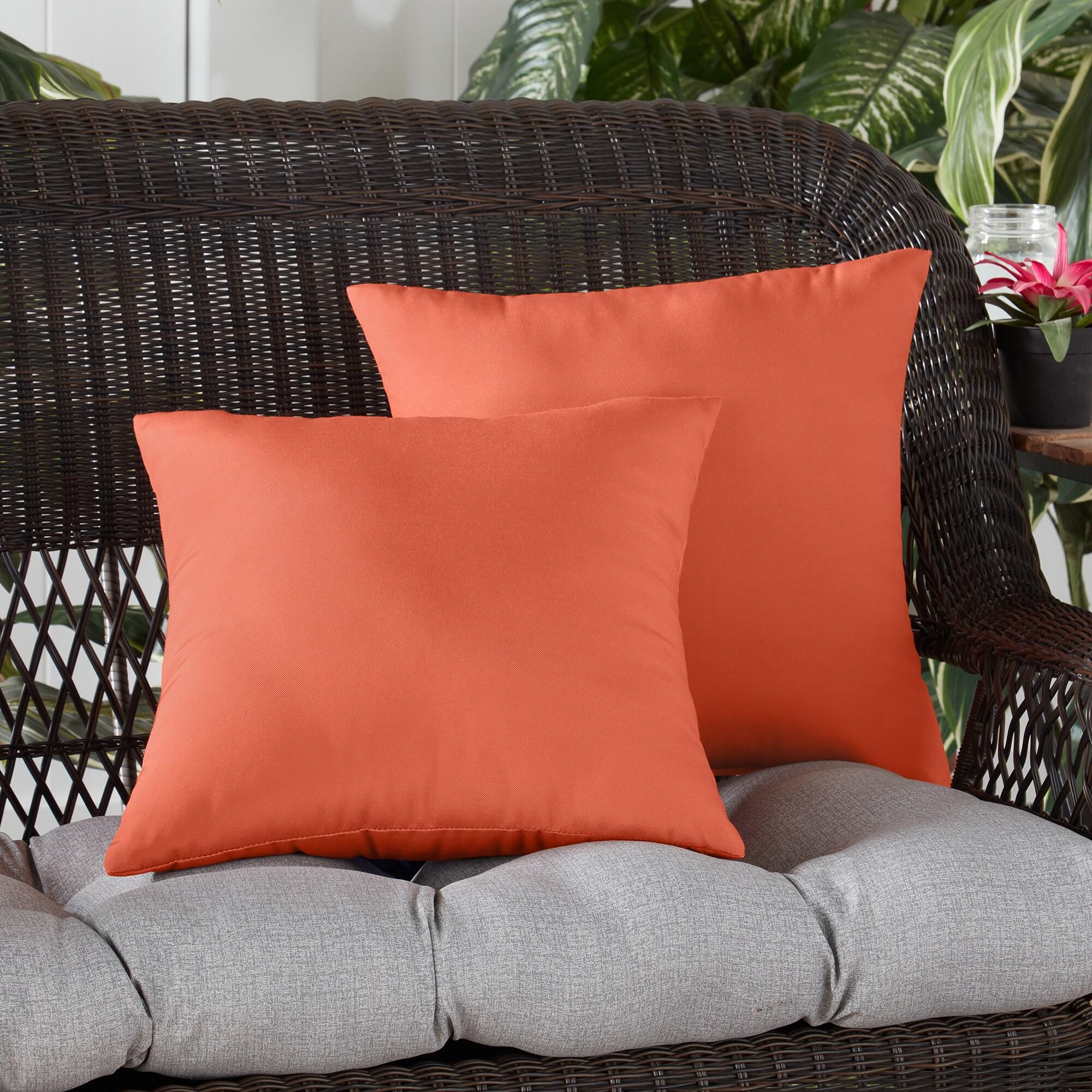 Indoor/Outdoor Reversible Throw Pillow