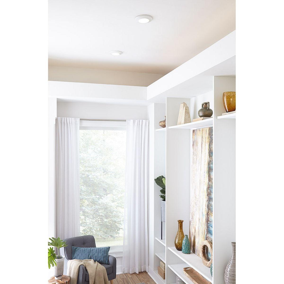 Progress Lighting, Intrinsic Collection, 1-Light Surface Mount, Satin White, Eyeball Downlight