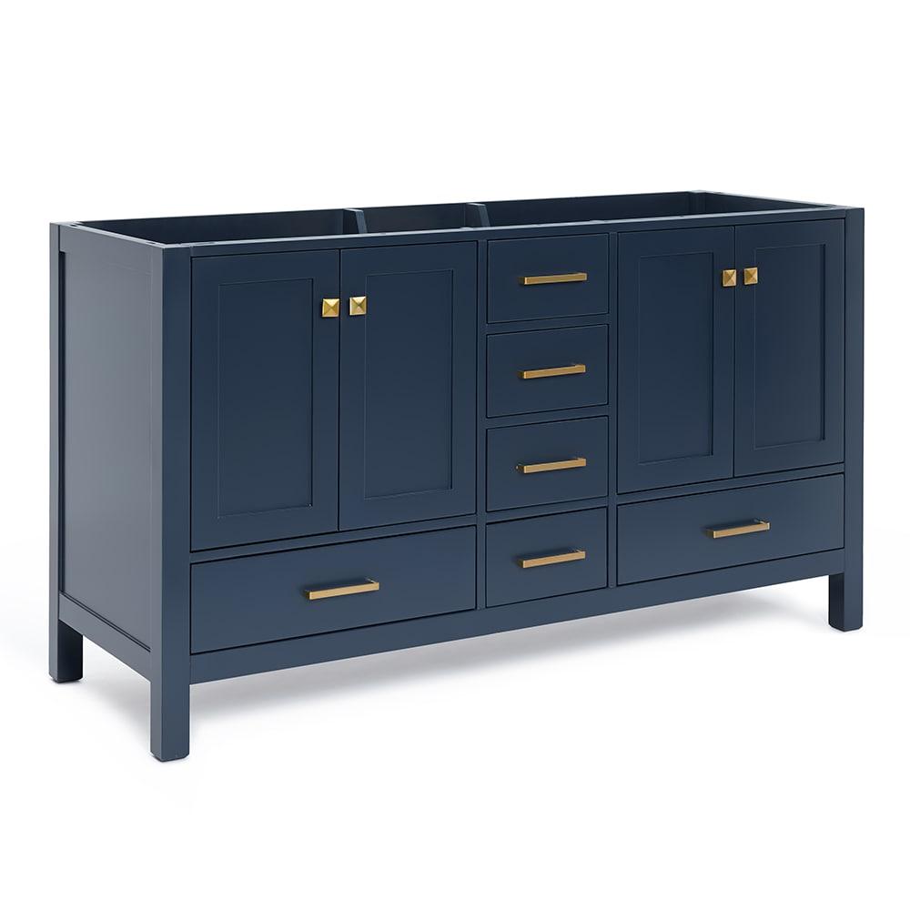 Ariel A061d-Bc Cambridge 60" Double Free Standing Vanity Cabinet Only - Blue