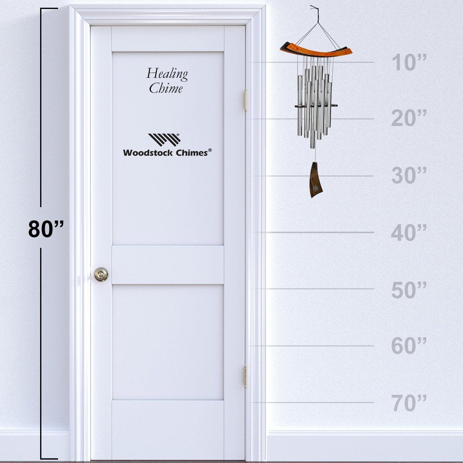 Woodstock Windchimes Woodstock Healing Chime, Wind Chimes For Outside, Wind Chimes For Garden, Patio, and Outdoor Decor, 34"L