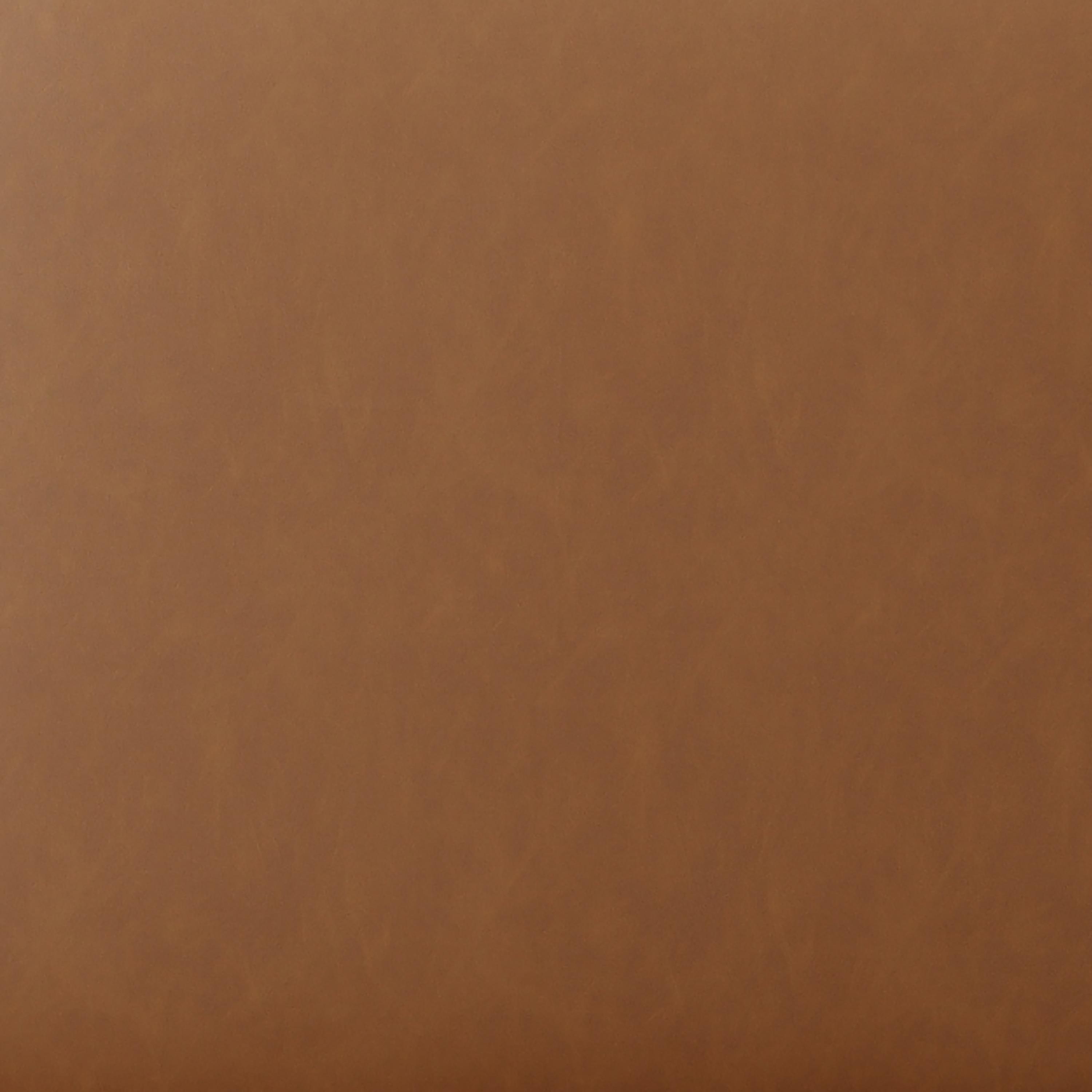 Daphne Ottoman Carmel - Lifestyle Solutions: Faux Leather Footstool, Transitional Bench, No Assembly Required