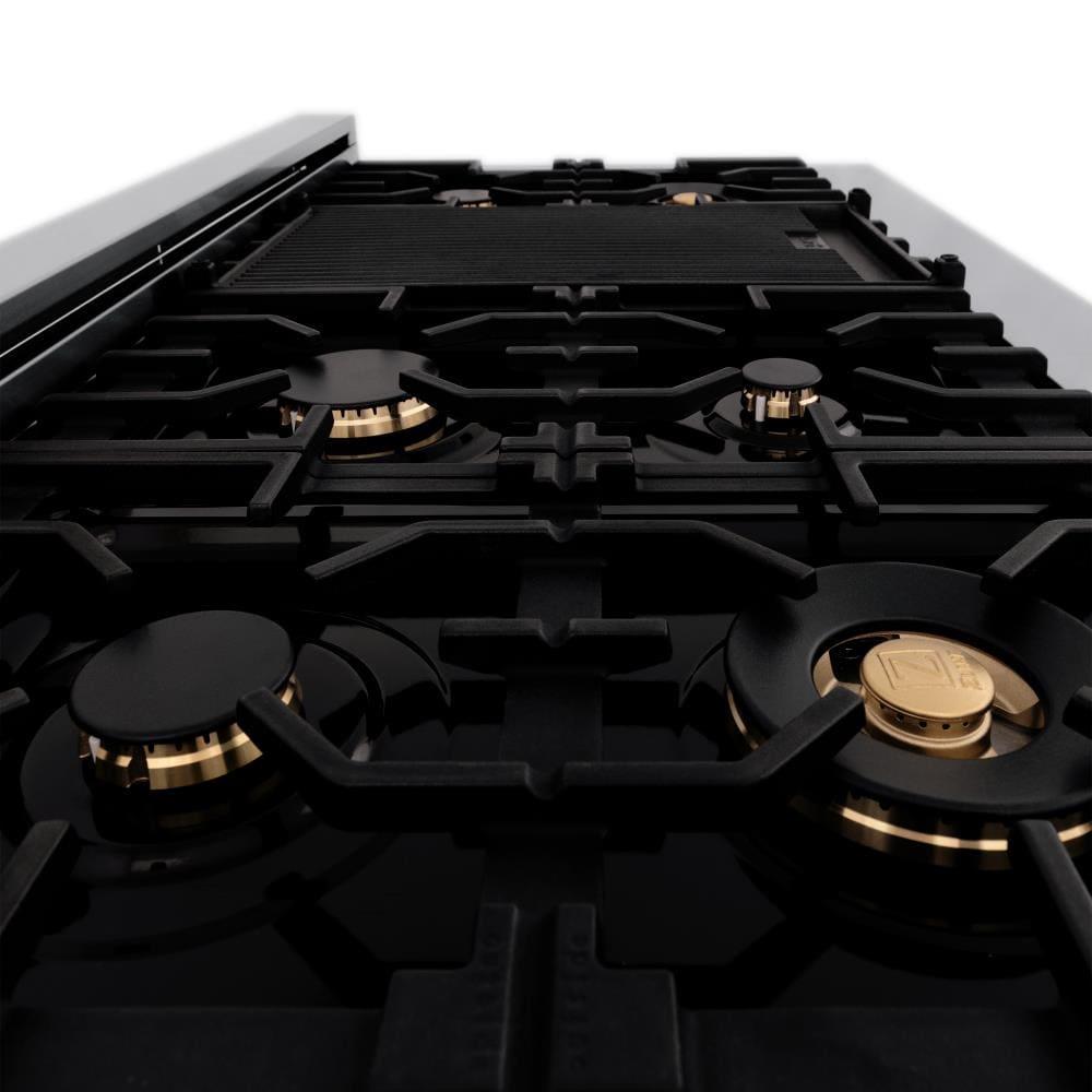 ZLINE 48" Legacy Dual Fuel Range w/ 7 Burner Gas Cooktop and 2 Electric Ovens