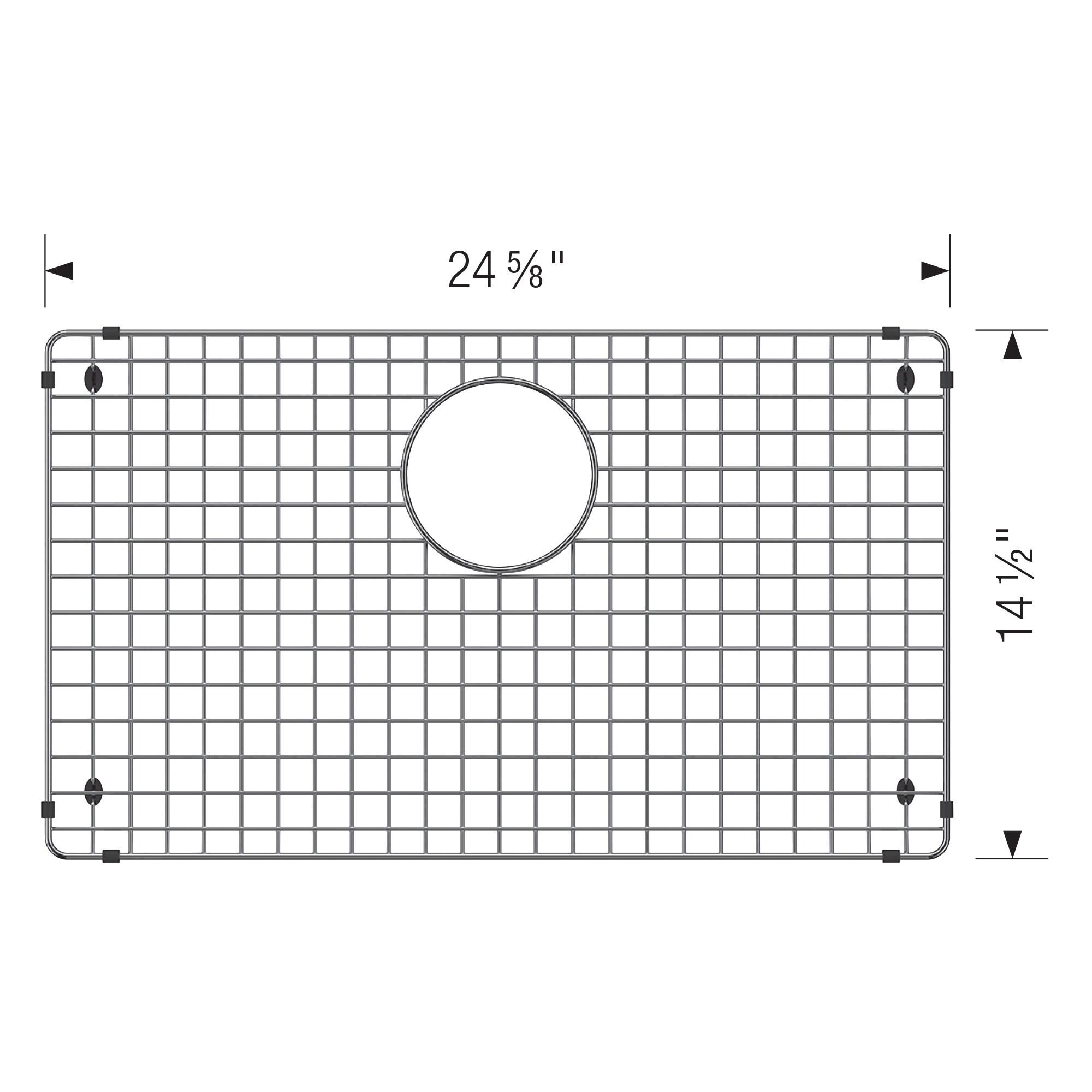 Quatrus 24.61" x 14.49" Sink Grid