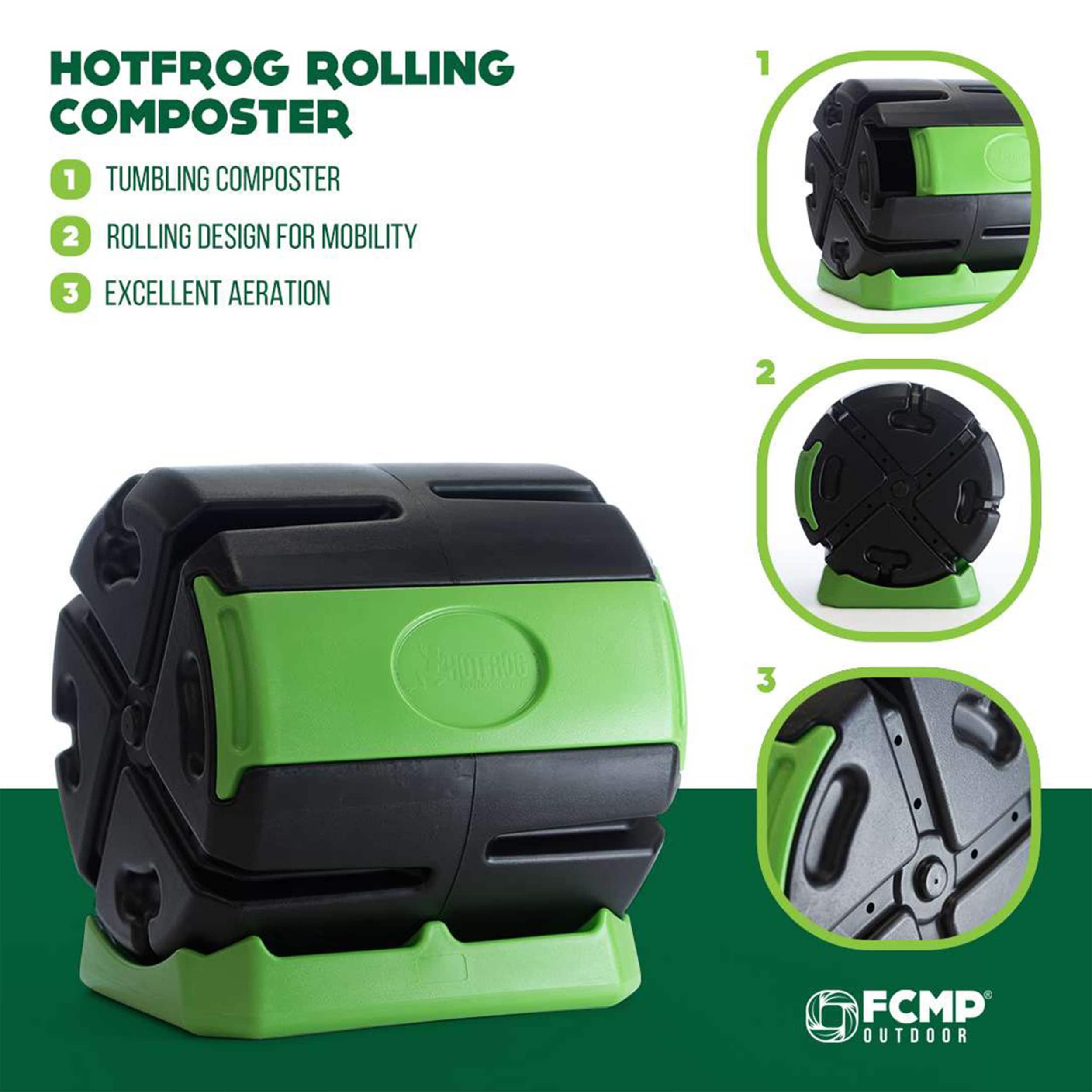 FCMP Outdoor FCMP Outdoor Chamber Quick Curing Rolling Compost Tumbler Bin