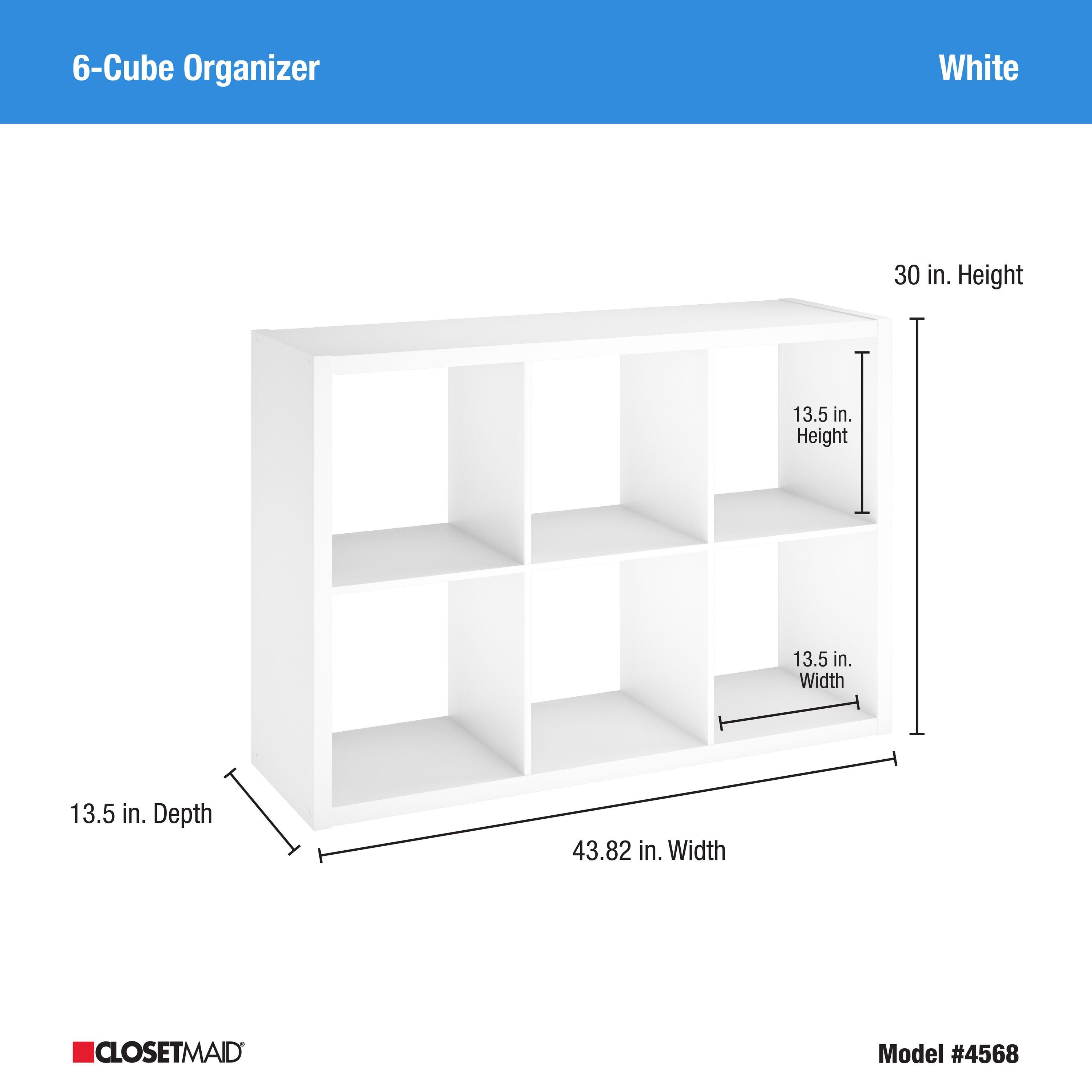 30'' H x 43.82'' W Decorative Cube Bookcase