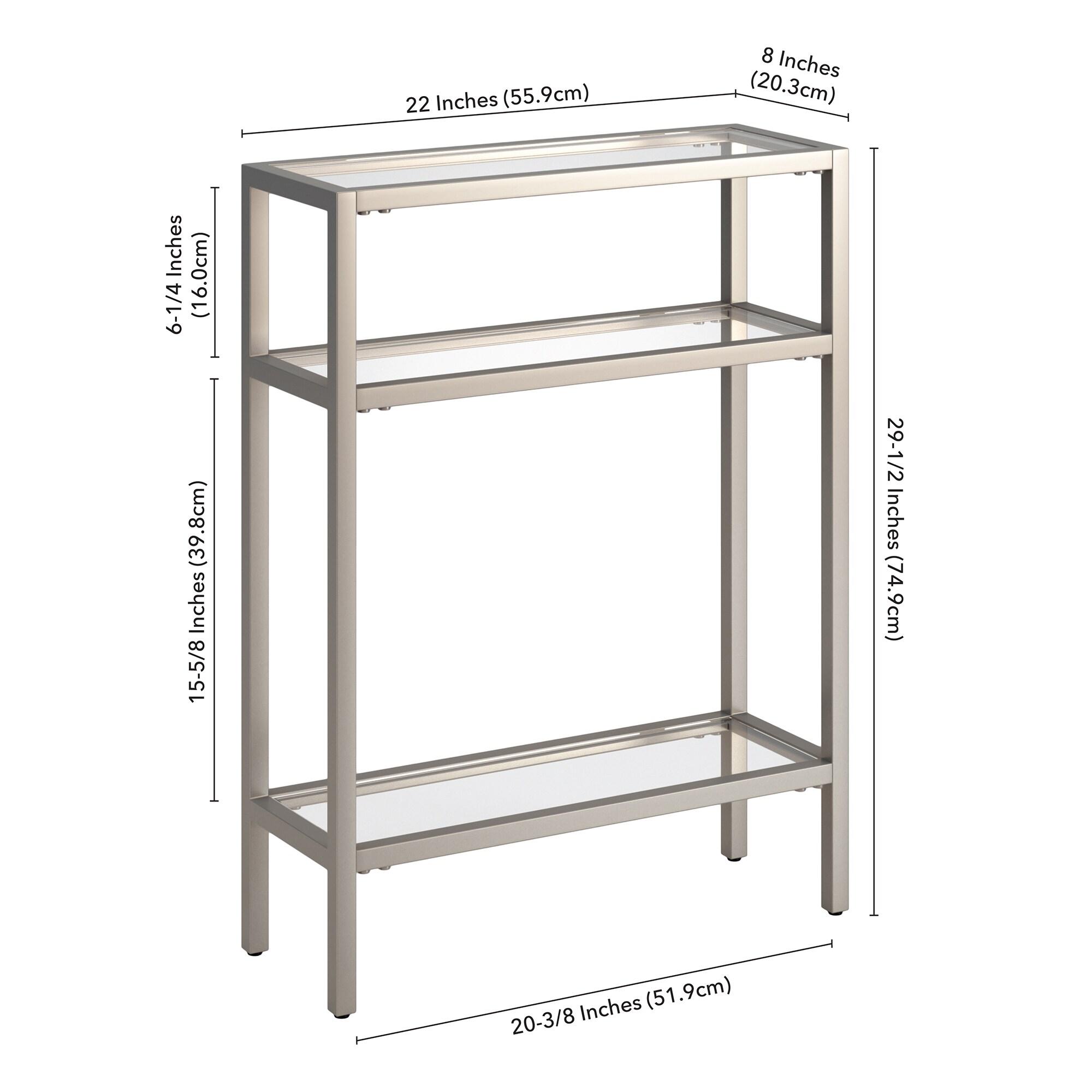 Henn&Hart 22" Silver Console Table