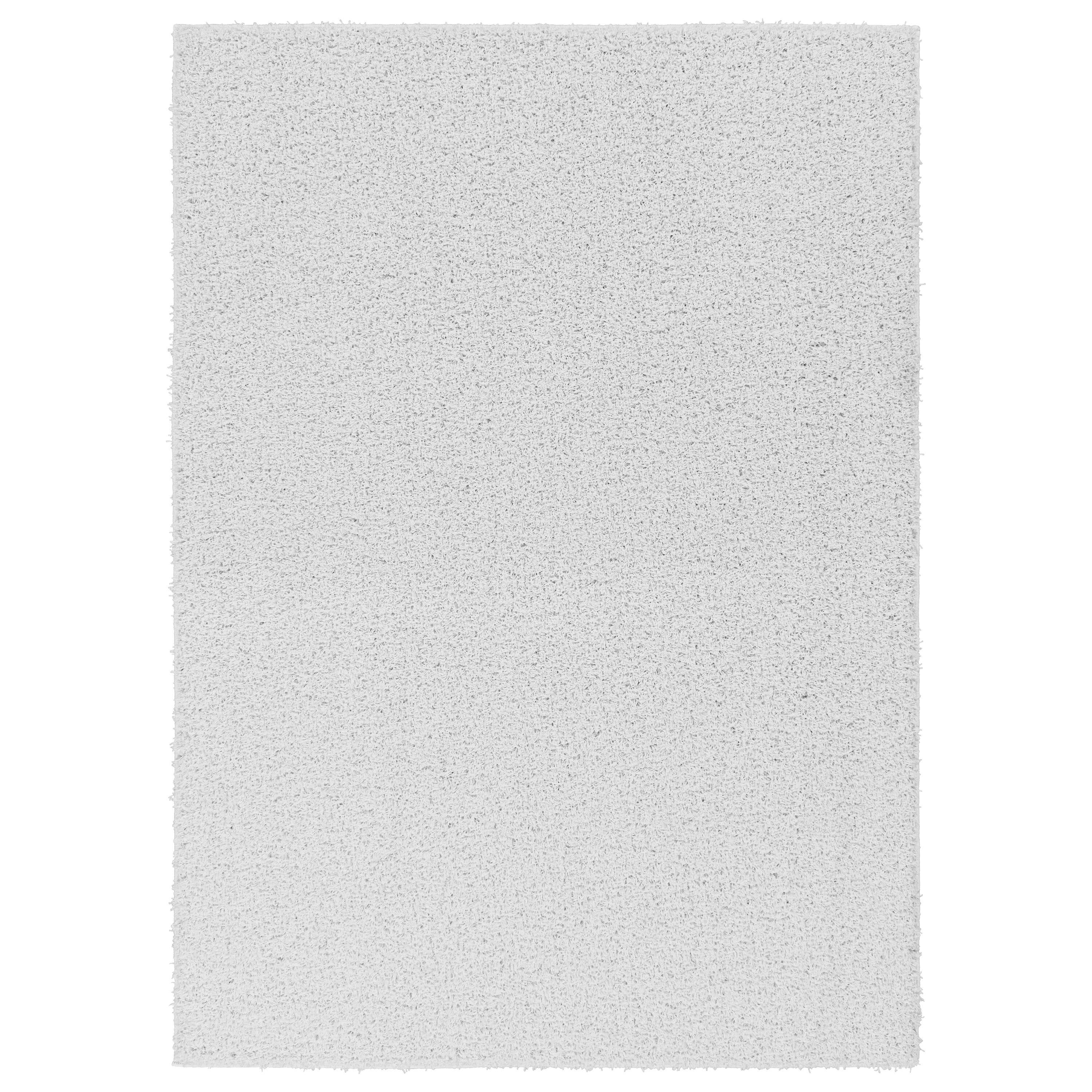 Garland Rug Southpointe Shag Polypropylene White Indoor Area Rug, 5' x 7'