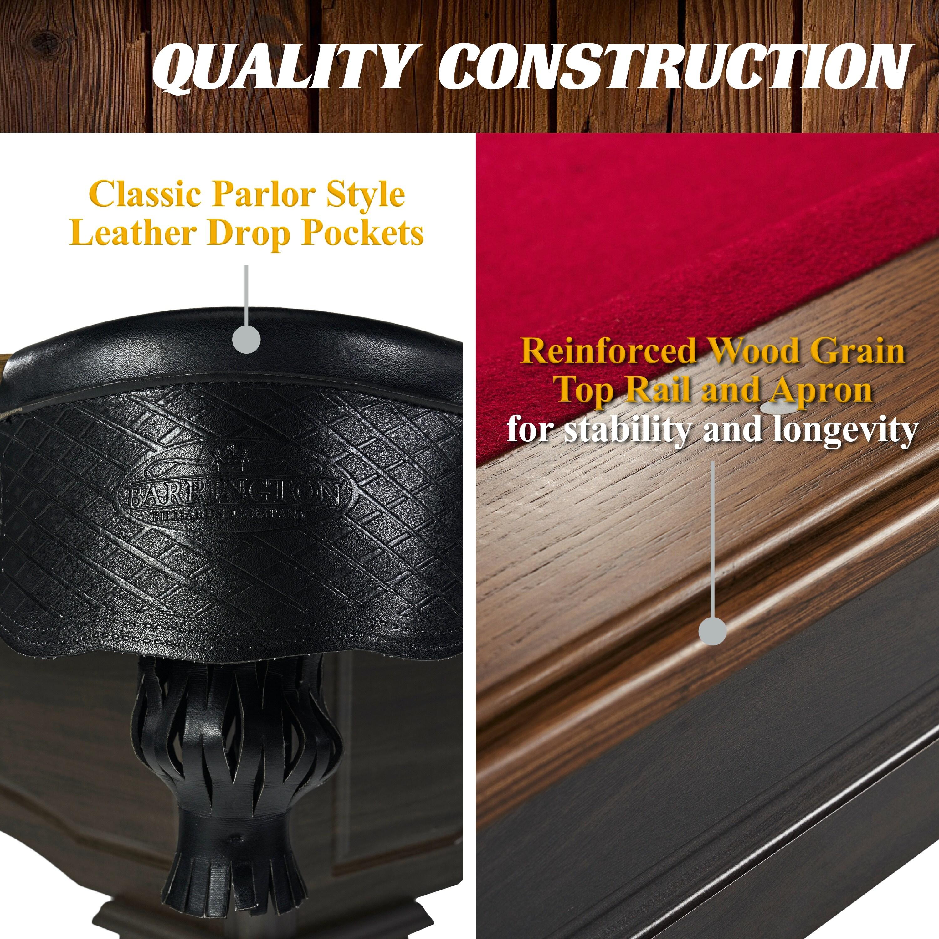 Barrington Billiards Company Barrington Arlington 8 ft Pool Table with Playing Accessories