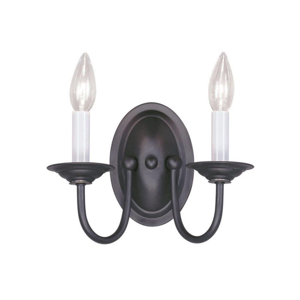 Livex Lighting Home Basics 2 - Light Wall Light in  Black