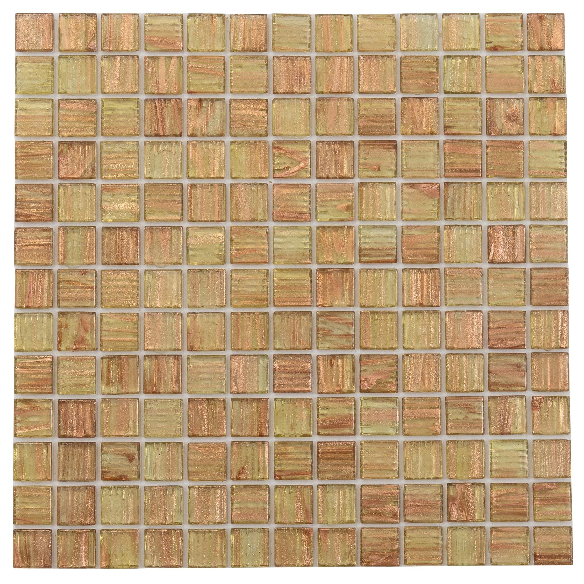 Celestial 0.8" x 0.8" Glass Grid Mosaic Wall & Floor Tile