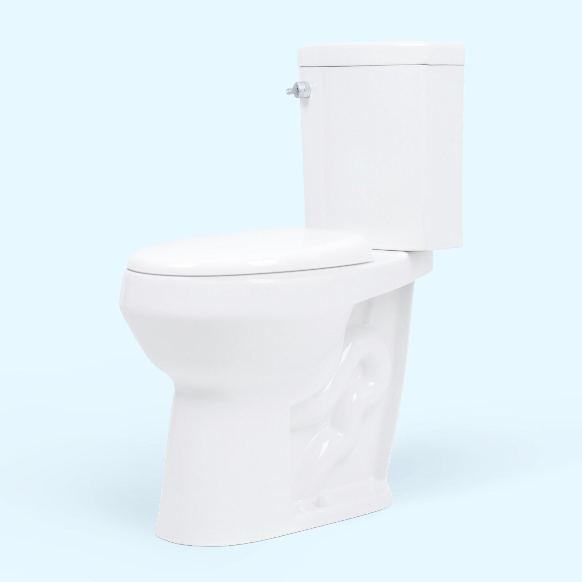 2-Piece 1.28/.09 GPF Dual Flush Elongated 20 in. Extra Tall Toilet in White, Seat Included