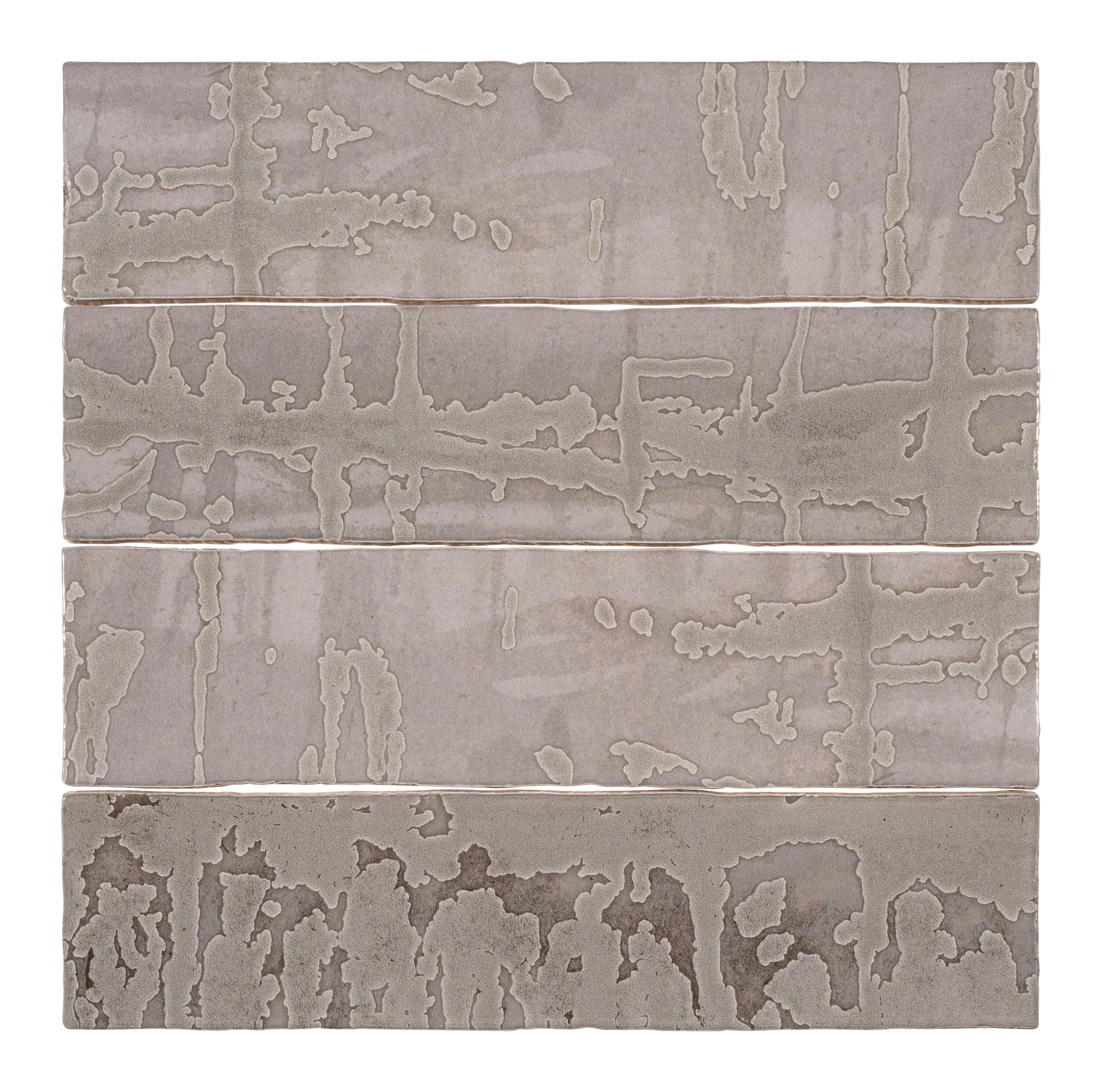 Homage 3-in. x 12-in. Subway Matte and Glossy Porcelain Wall Tile