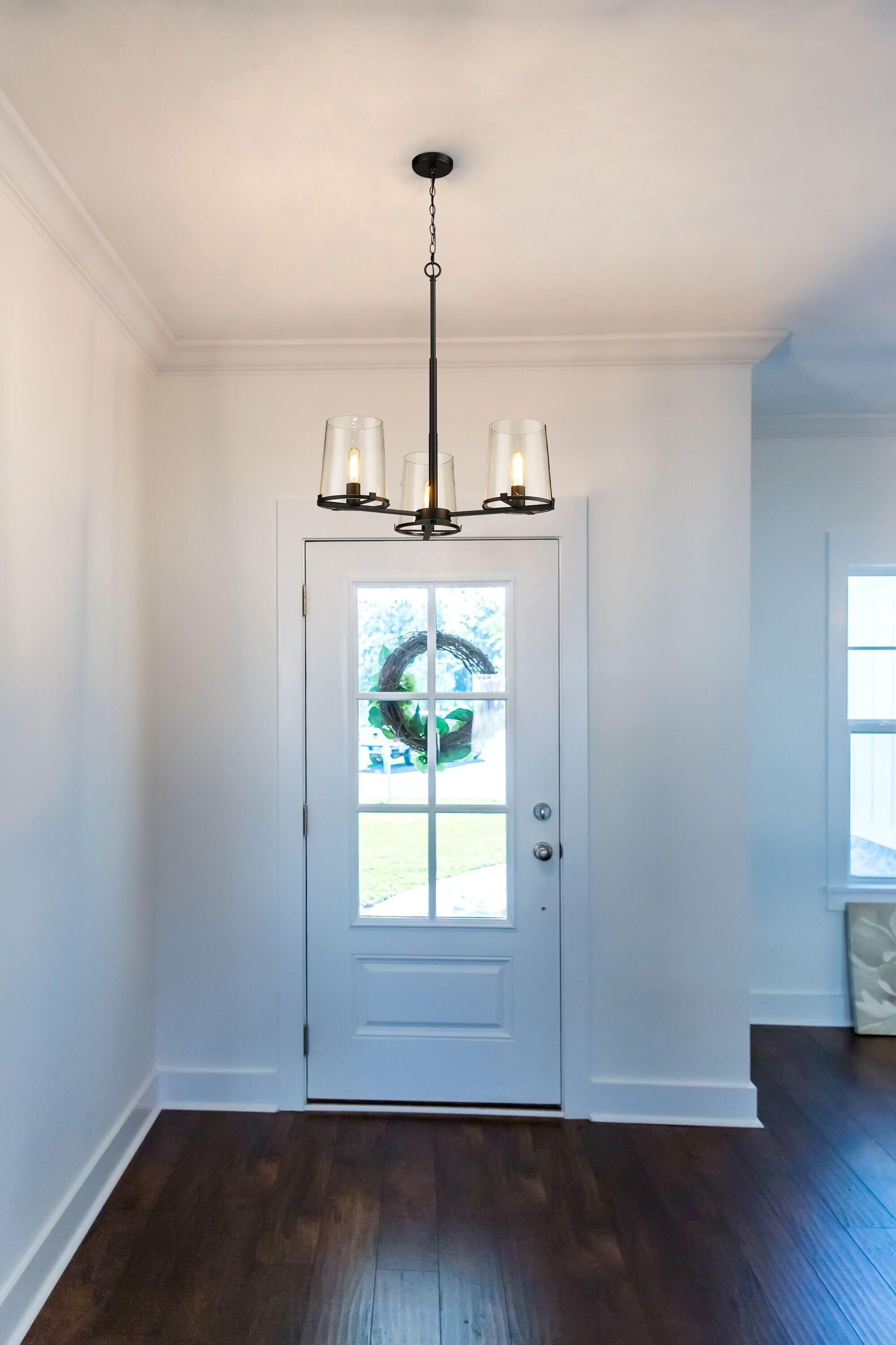 Z-Lite Callista 3 - Light Chandelier in  Matte Black