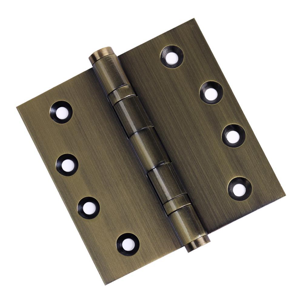 4.5" H x 4.5" W Solid Brass Ball Bearing Single Butt Door Hinge