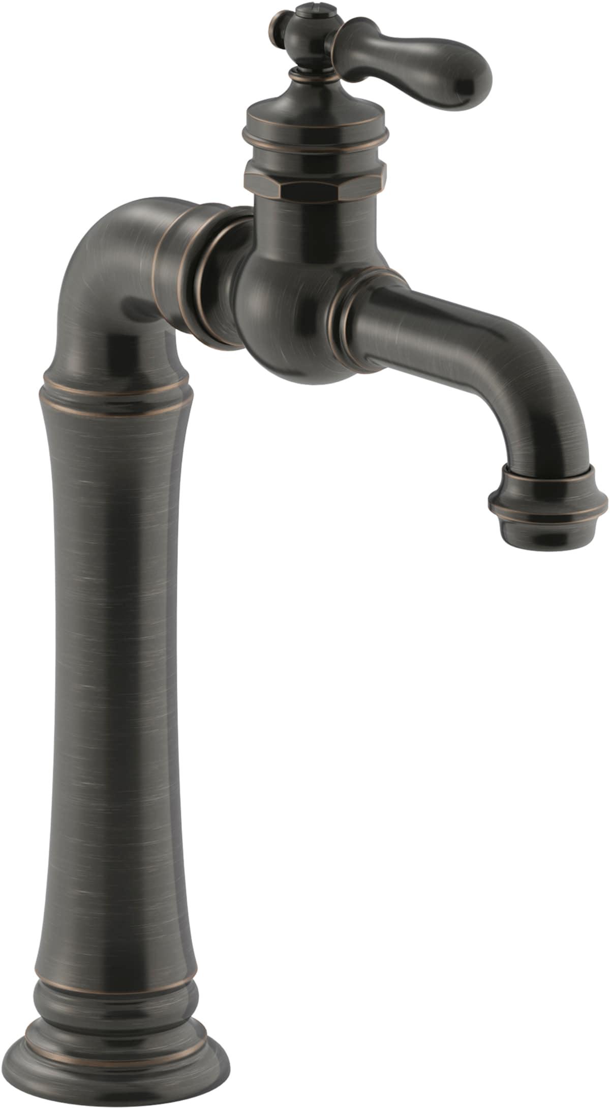 Kohler Artifacts Gentleman's Single Hole Bathroom Faucet with Drain Assemby K-72763-9M-2BZ