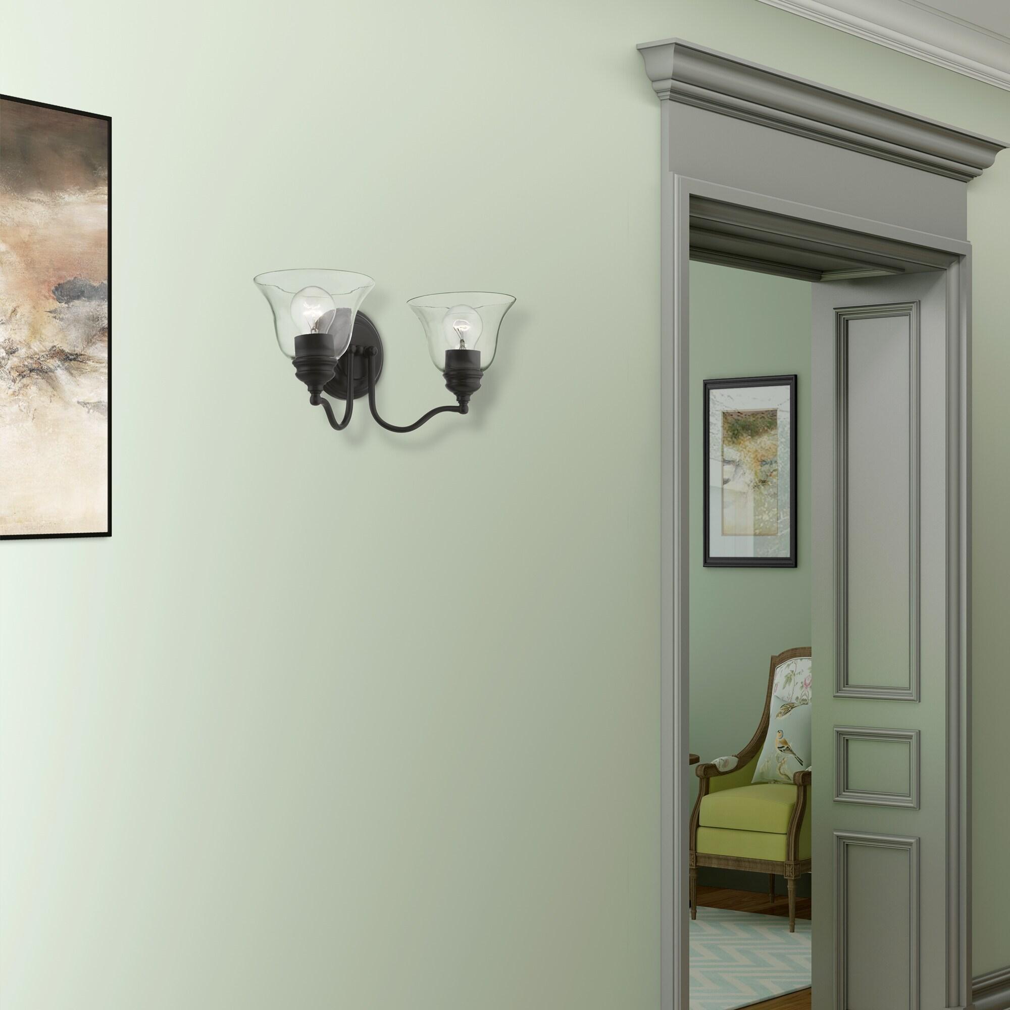 Livex Lighting Moreland 2 - Light Vanity in  Black