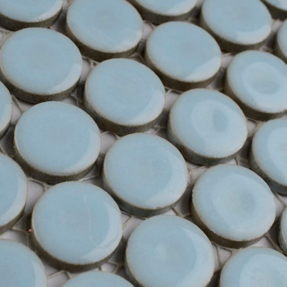 Merola Tile Hudson Penny Round 11-7/8 " x 12-5/8 " Porcelain Mosaic Floor and Wall Tile