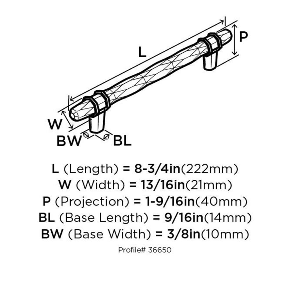 Carrione 6 5/16" Center to Center Bar Pull